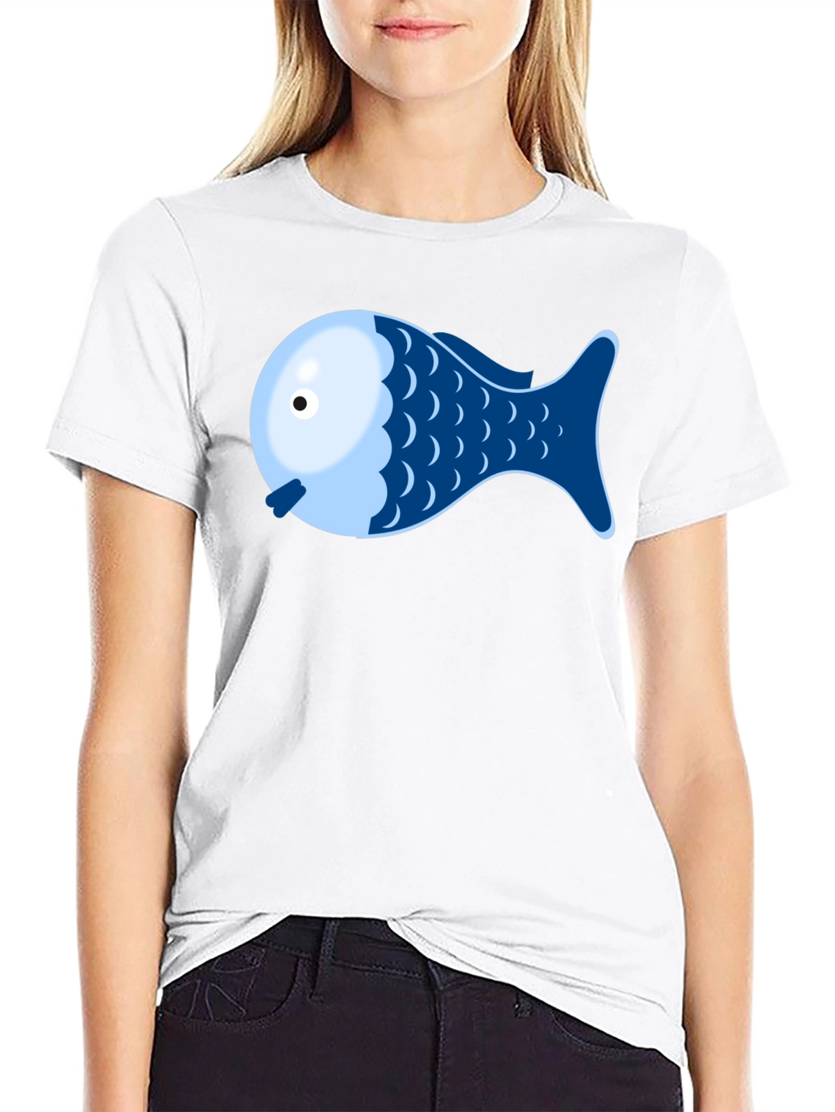 Fish Graphic Tee - Novelty Shirt