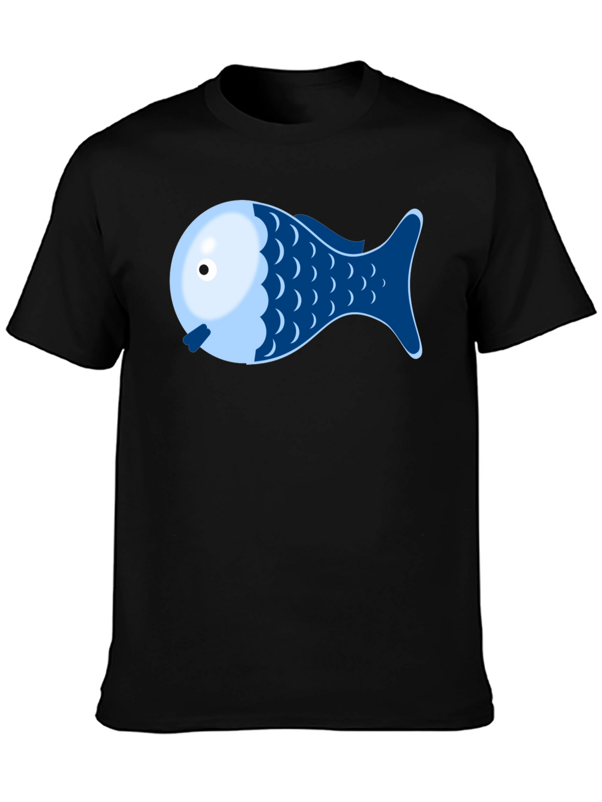 Fish Graphic Tee - Novelty Shirt