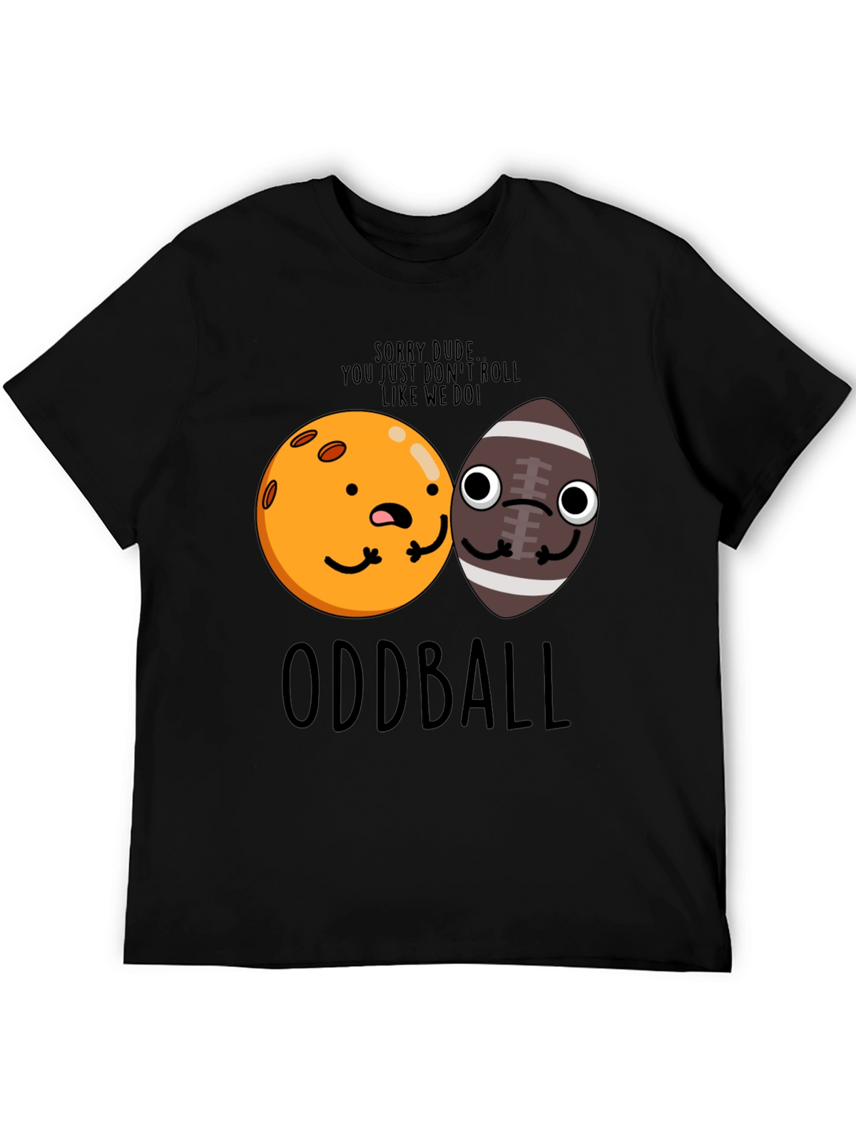 Oddball Graphic T-Shirt - Funny Cartoon Balls Tee