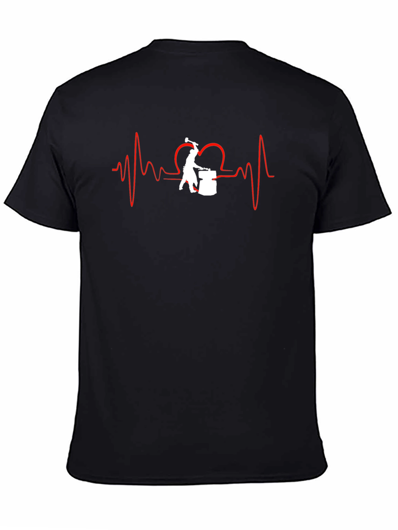 Blacksmith Heartbeat T-Shirt - Forging Passion