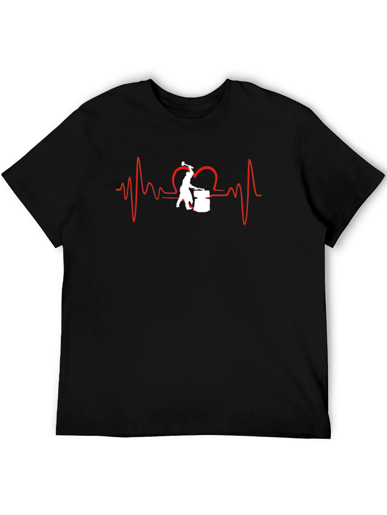 Blacksmith Heartbeat T-Shirt - Forging Passion