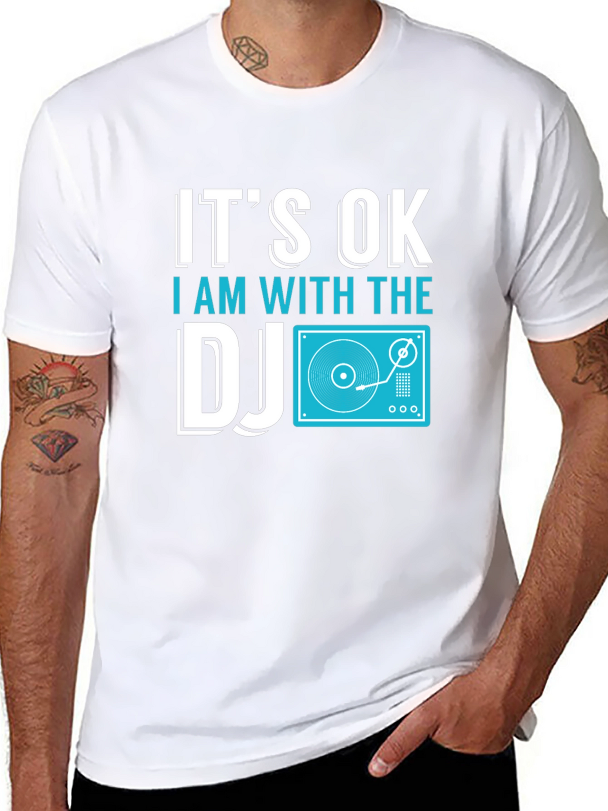 Its OK I Am With The DJ T-Shirt