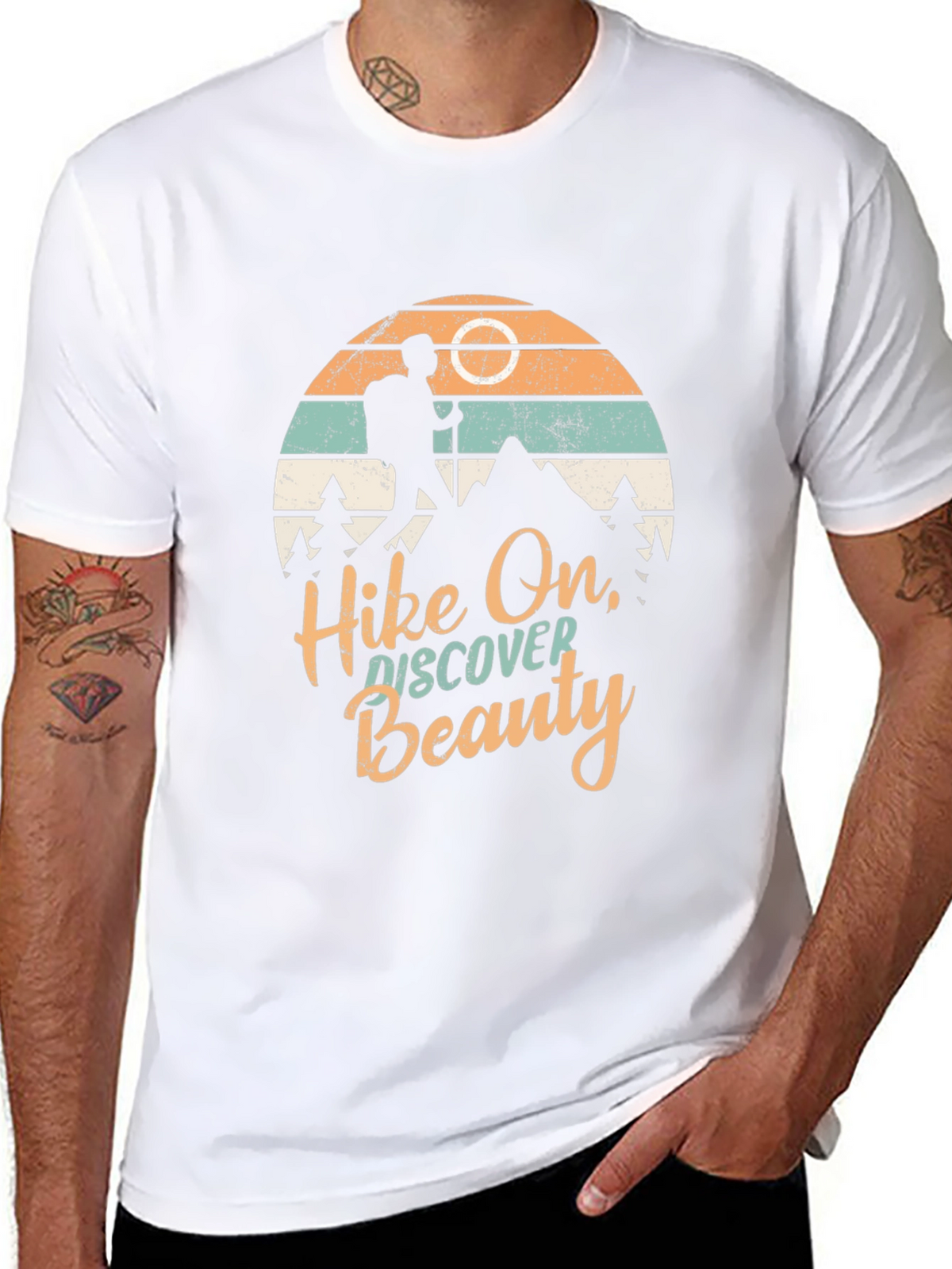 Hike On Discover Beauty Graphic T-Shirt