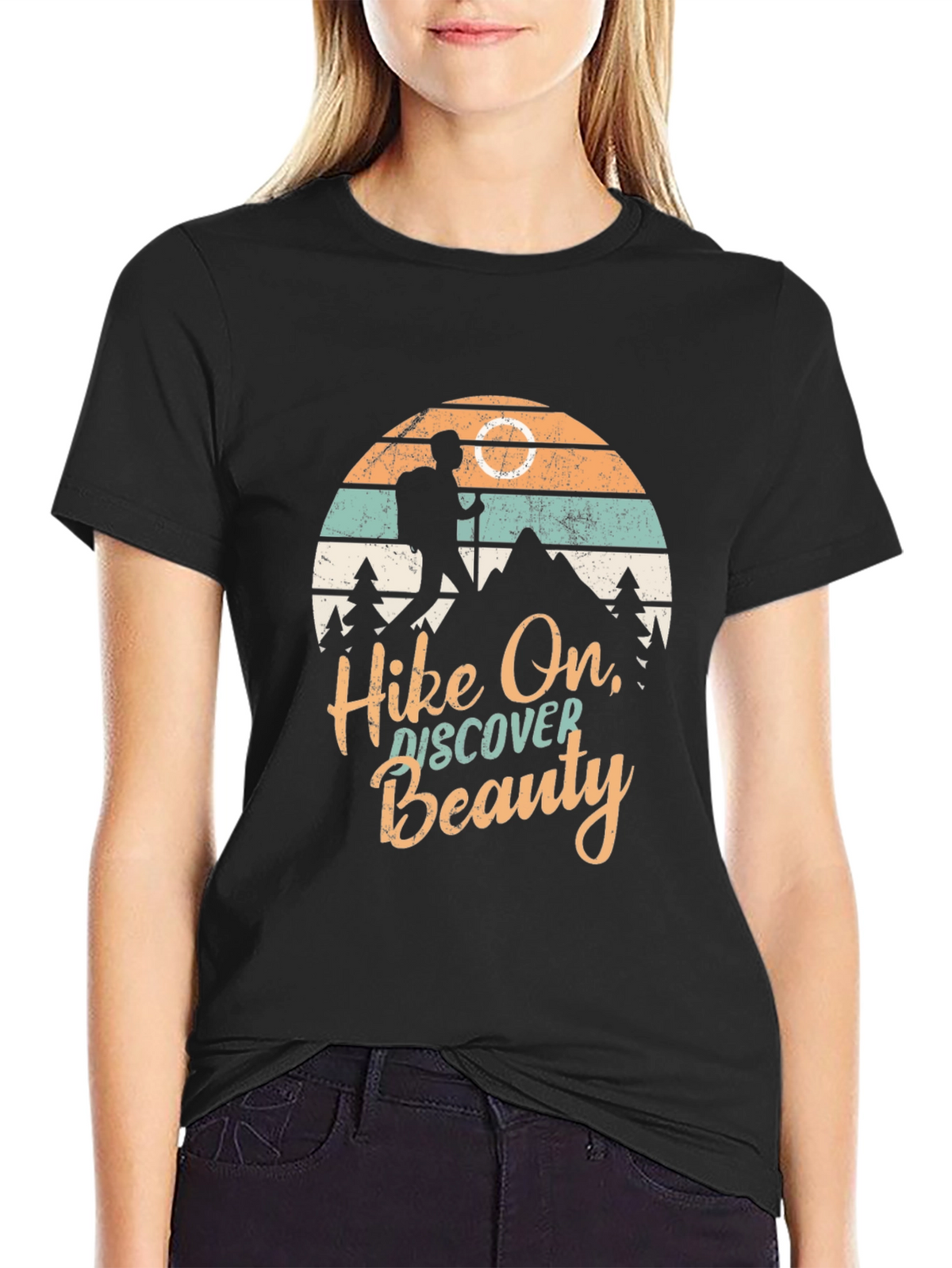 Hike On Discover Beauty Graphic T-Shirt