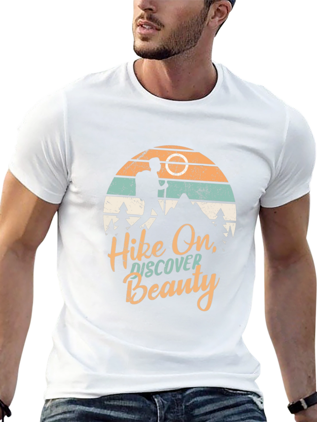 Hike On Discover Beauty Graphic T-Shirt