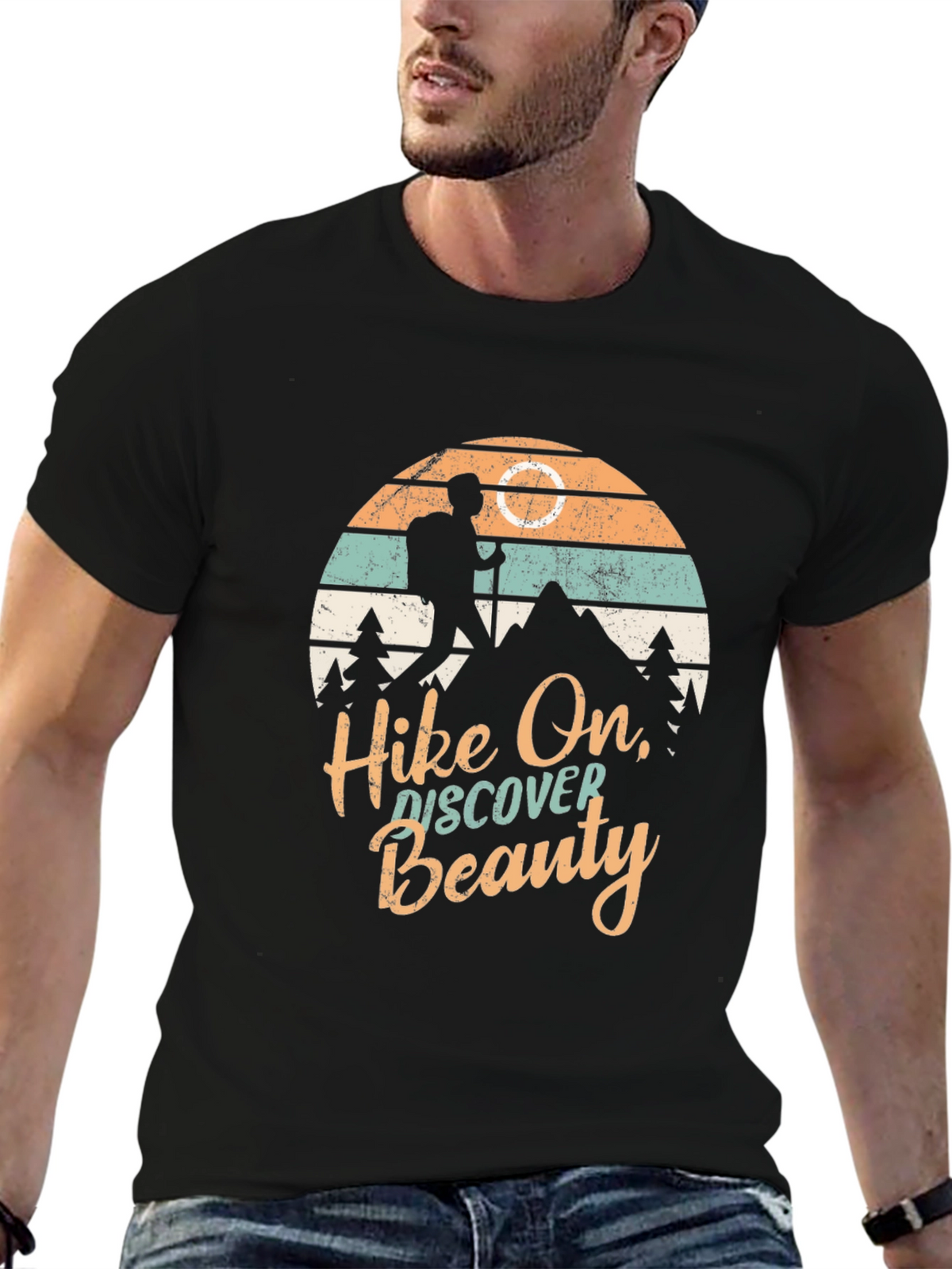 Hike On Discover Beauty Graphic T-Shirt