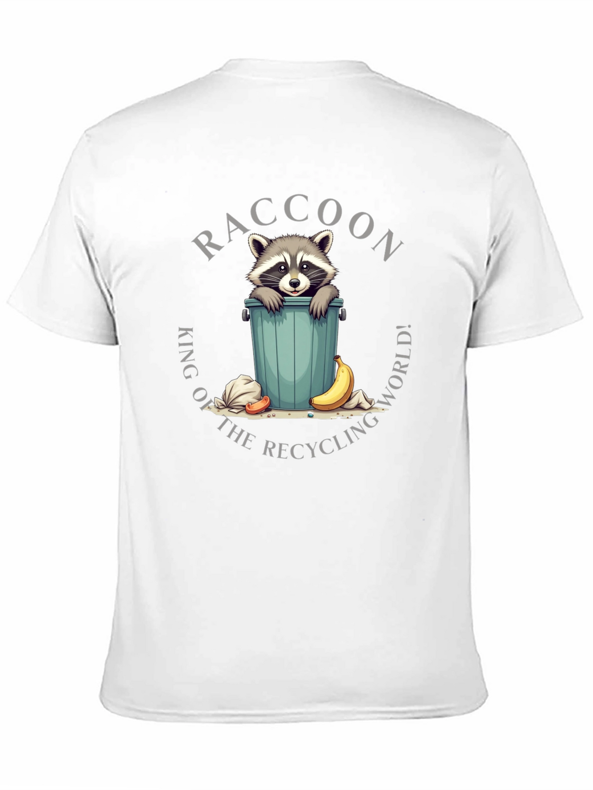 Raccoon King of Recycling World T-Shirt