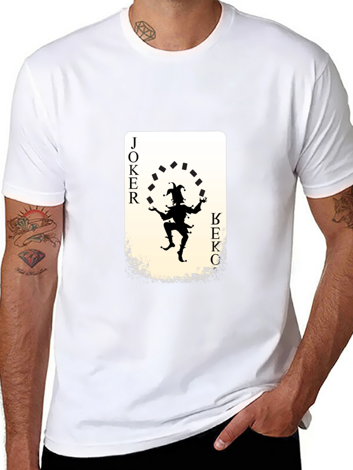 Joker Card Graphic Tee - Unique Design