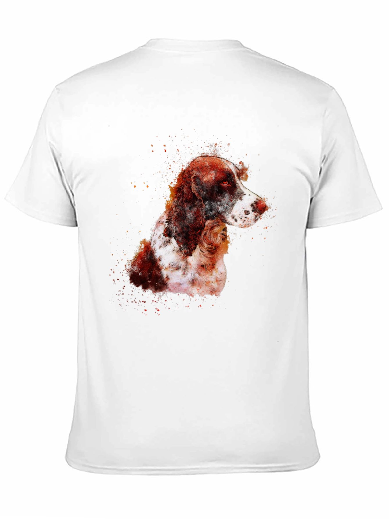 Dog Portrait Graphic Tee - Mens Black T-Shirt