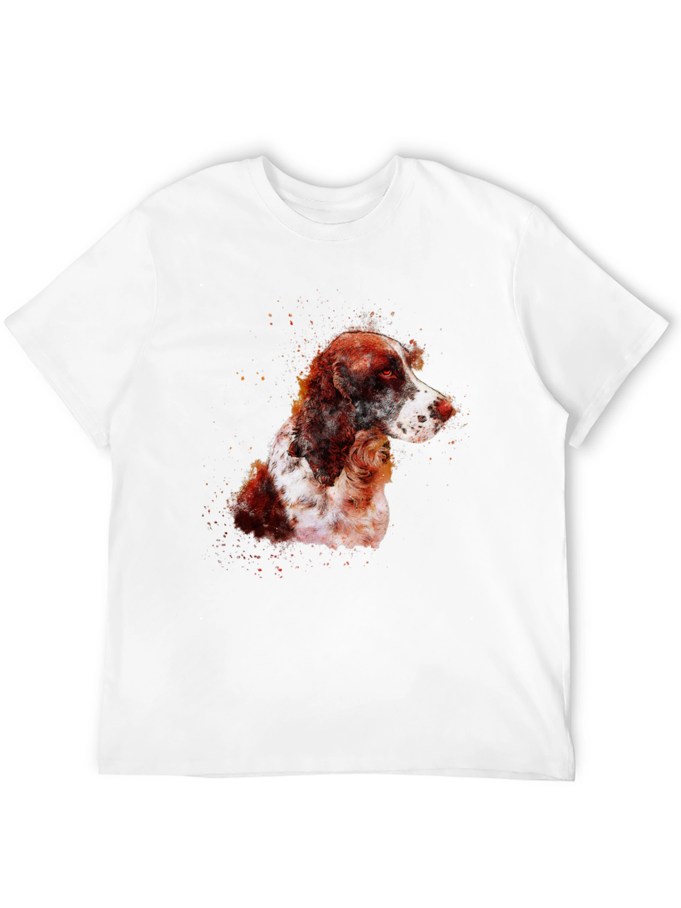 Dog Portrait Graphic Tee - Mens Black T-Shirt