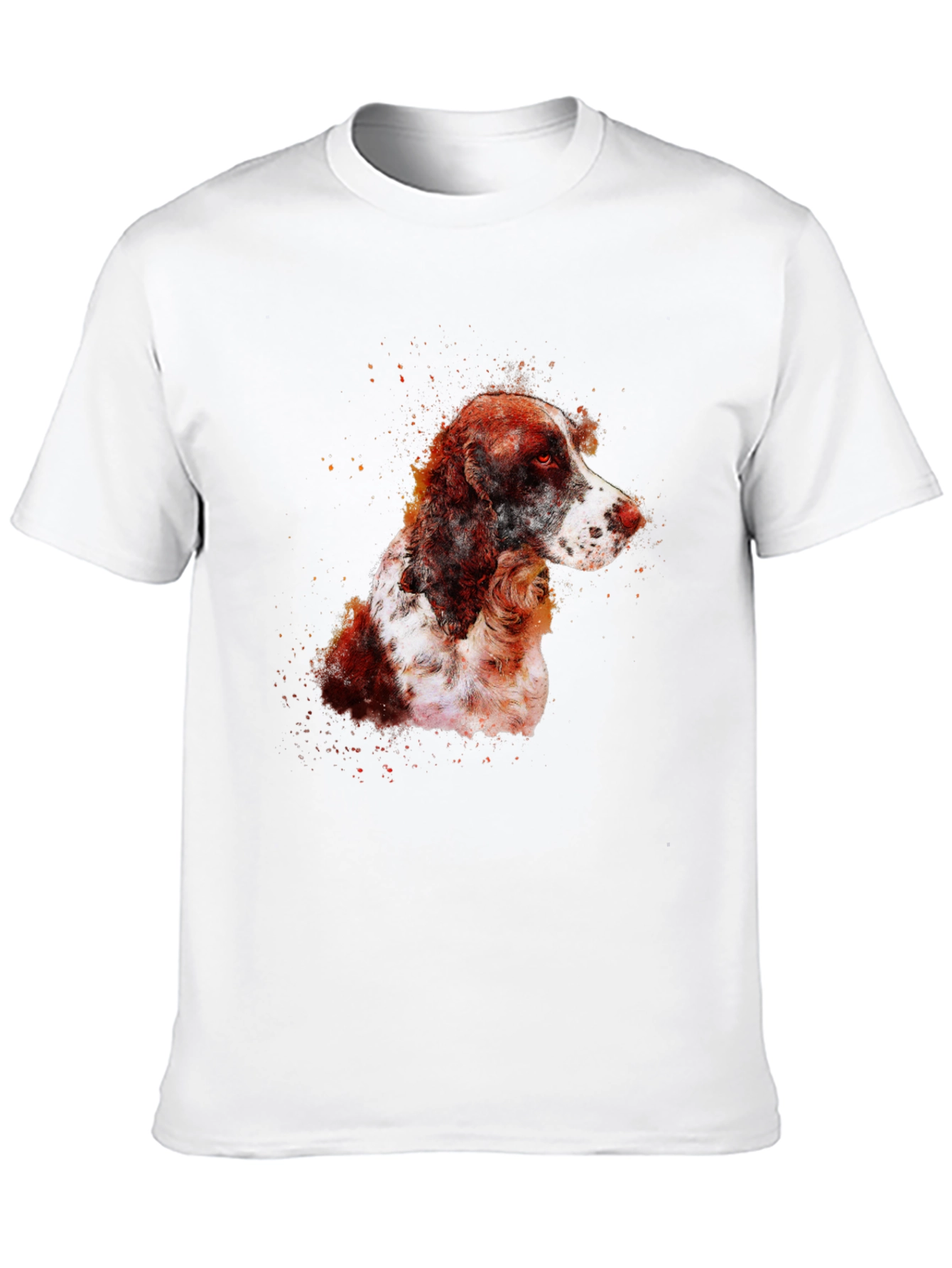 Dog Portrait Graphic Tee - Mens Black T-Shirt