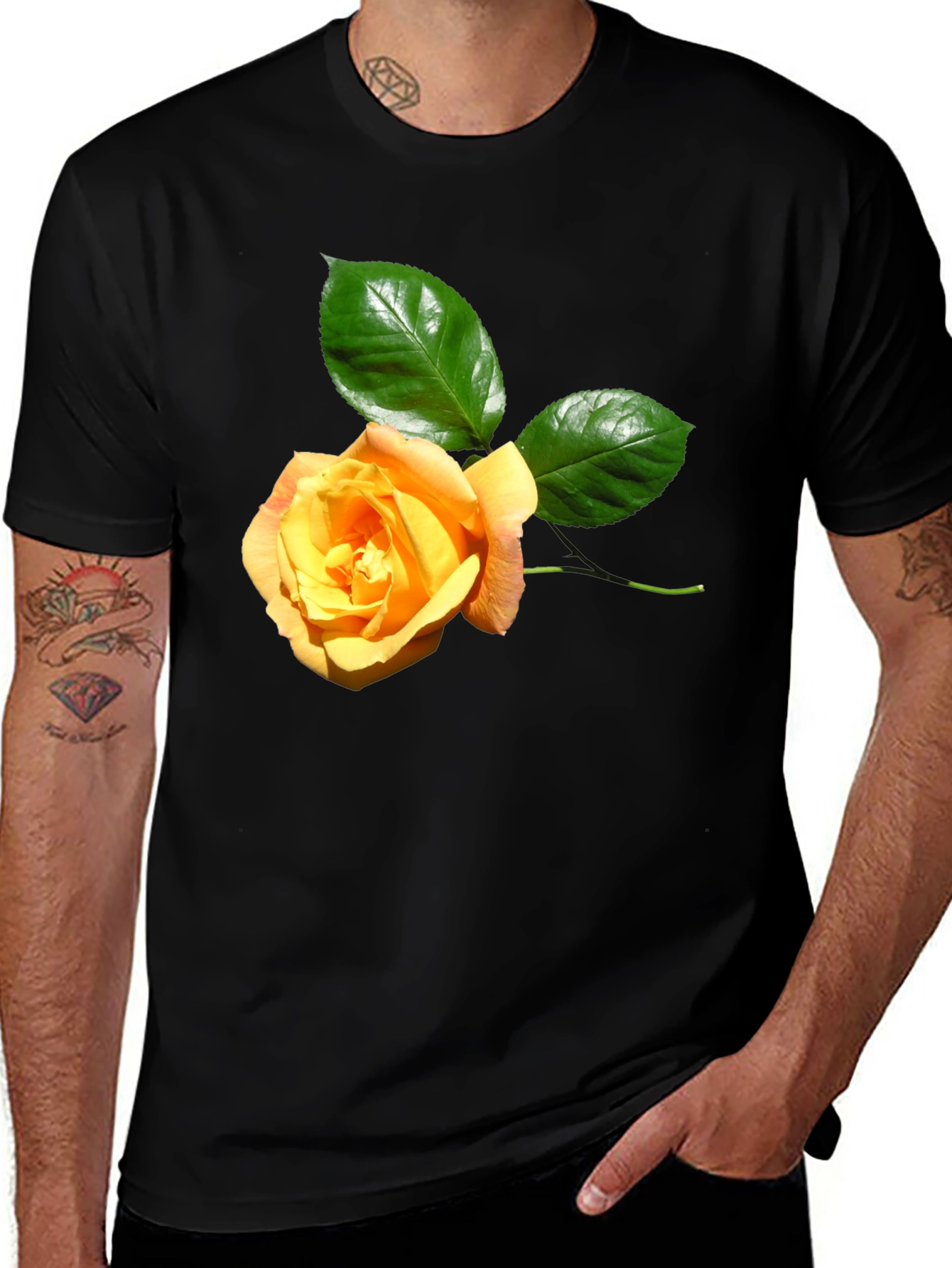 Rose Graphic Tee - Stylish Floral T-Shirt
