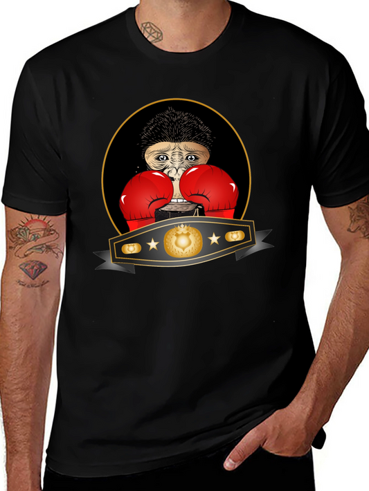 Boxing Monkey T-Shirt: Champion Style Funny Graphic Tee