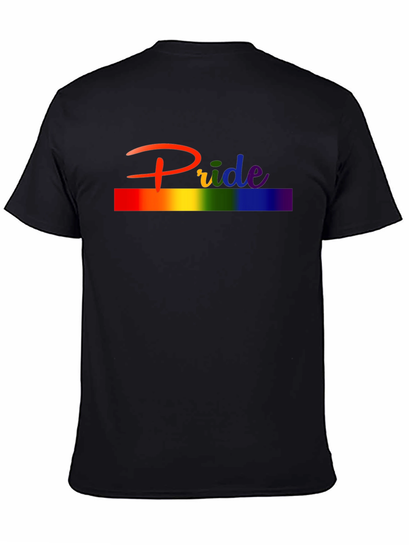 Pride Rainbow T-Shirt - Unisex Black Tee