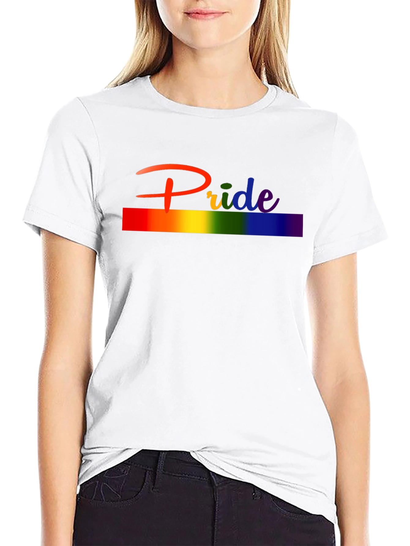 Pride Rainbow T-Shirt - Unisex Black Tee