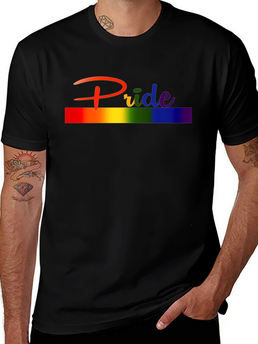 Pride Rainbow T-Shirt - Unisex Black Tee