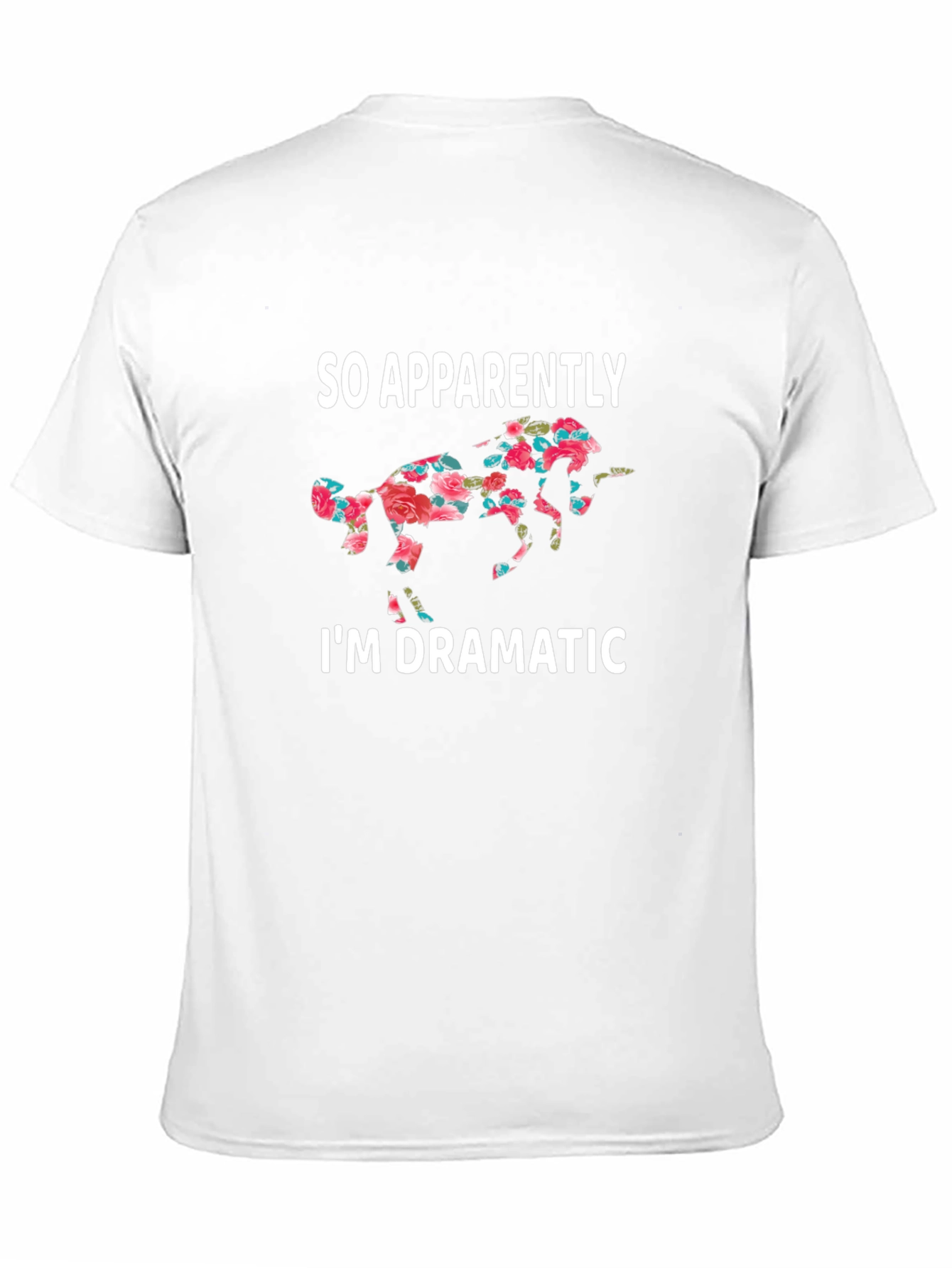 Dramatic Floral Horse T-Shirt