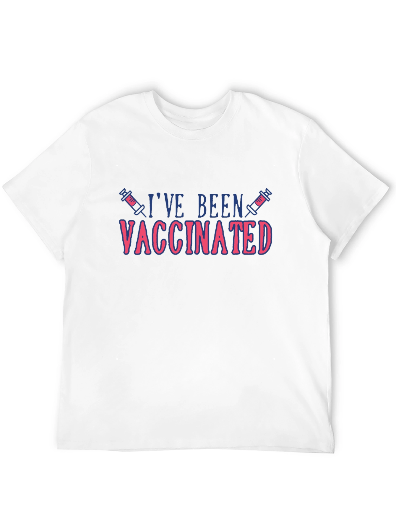 Vaccinated Graphic Tee - Black Cotton Blend
