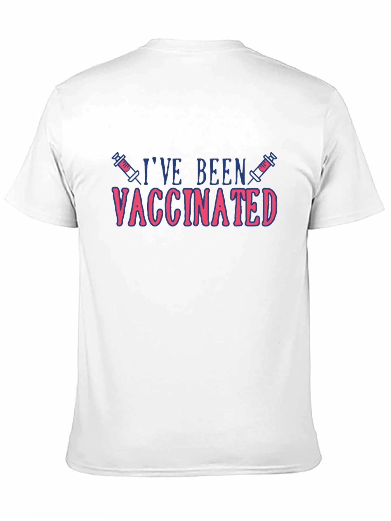 Vaccinated Graphic Tee - Black Cotton Blend