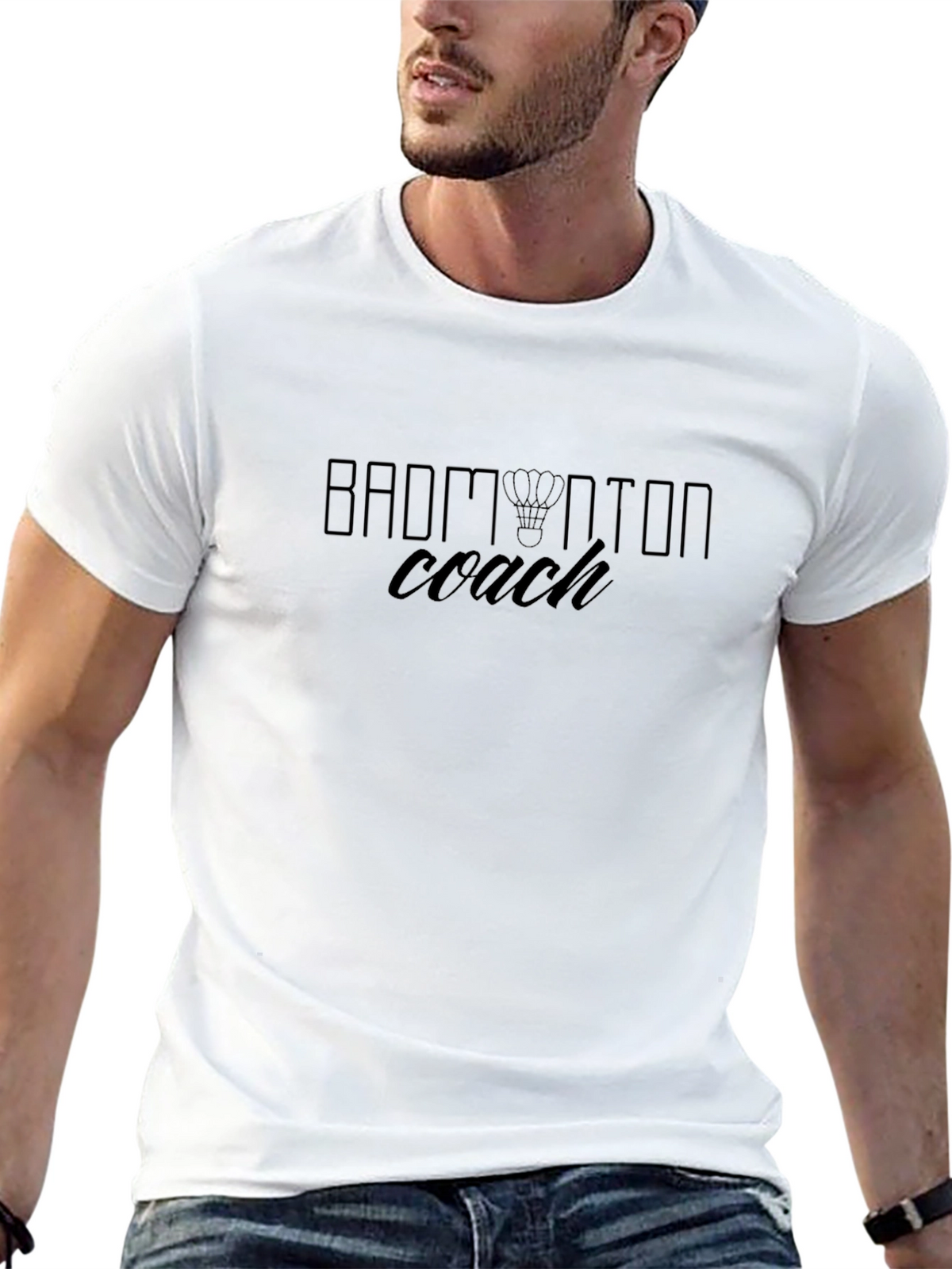 Badminton Coach T-Shirt - Stylish Sportswear