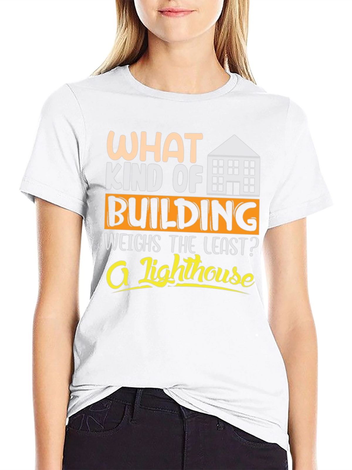 Funny Building Riddle Graphic T-Shirt