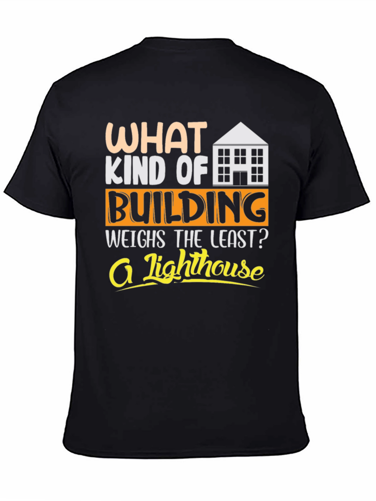 Funny Building Riddle Graphic T-Shirt