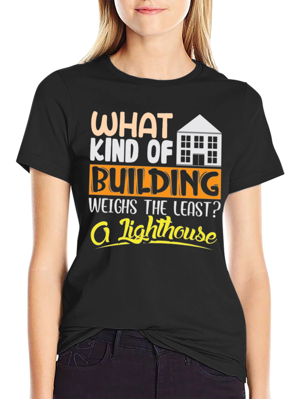 Funny Building Riddle Graphic T-Shirt