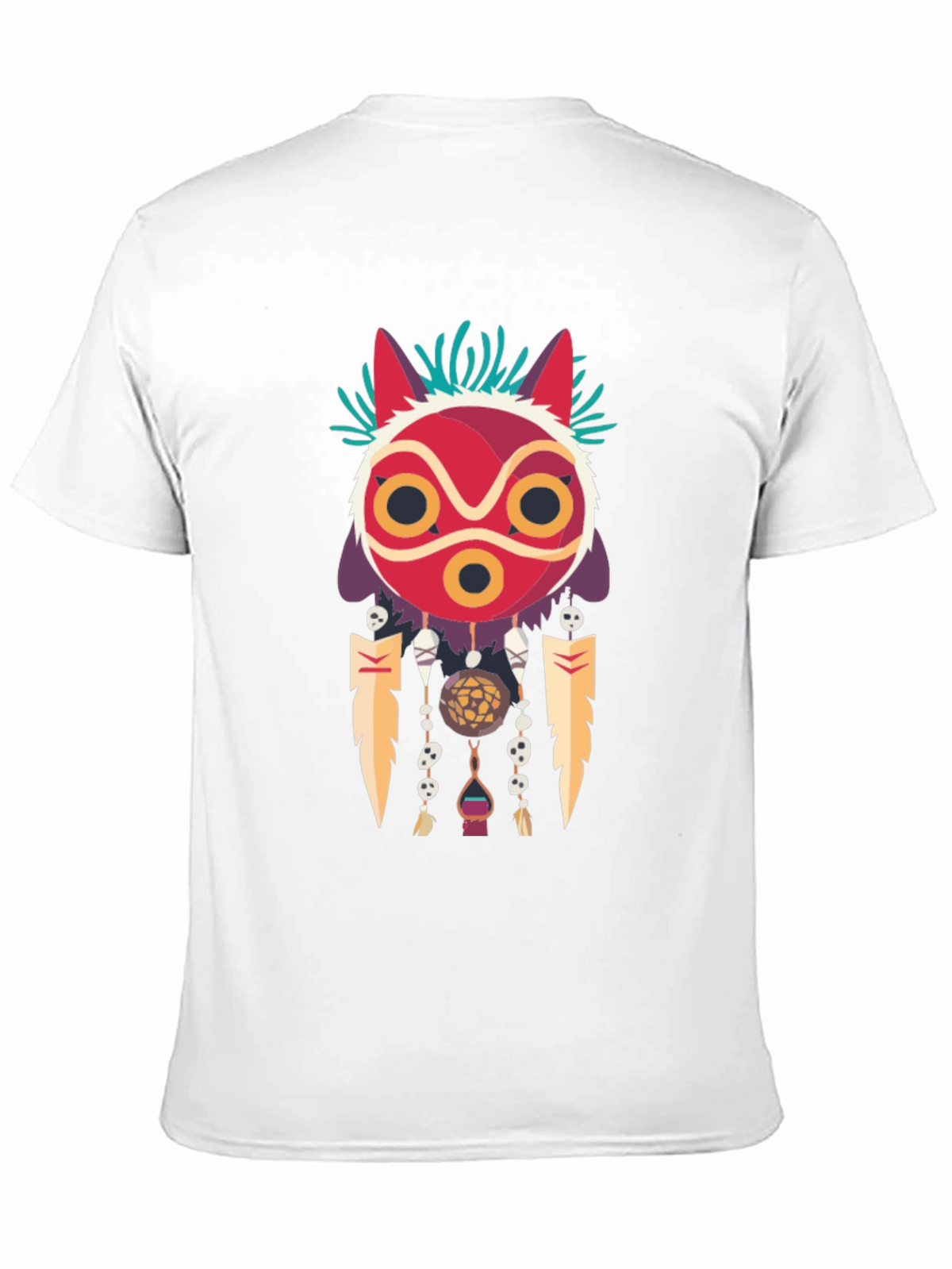 Mononoke Mask Graphic Tee -  Stylish Anime-Inspired Apparel