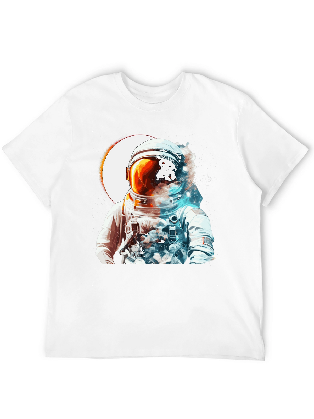 Astronaut Space Graphic Black T-Shirt