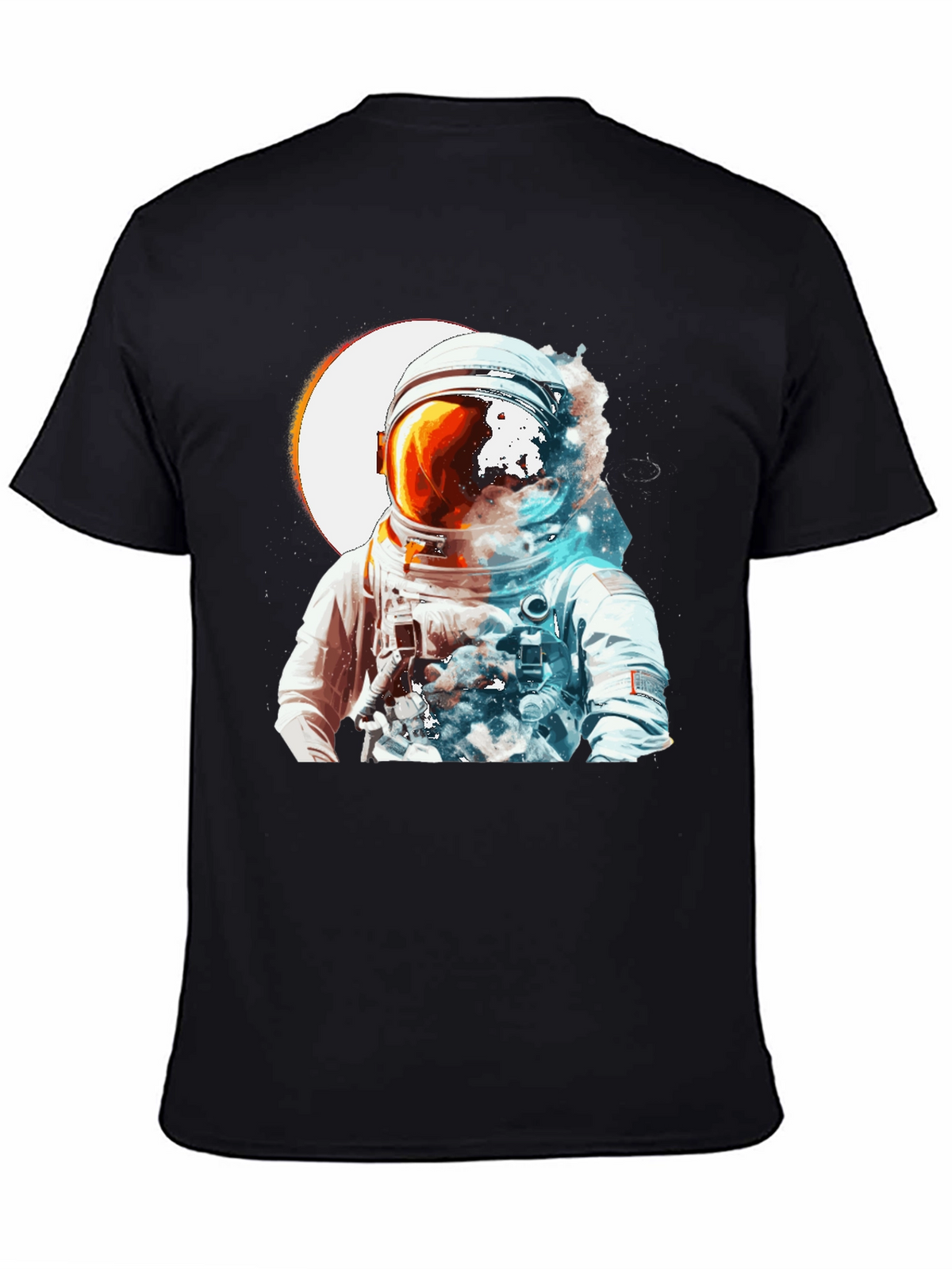 Astronaut Space Graphic Black T-Shirt
