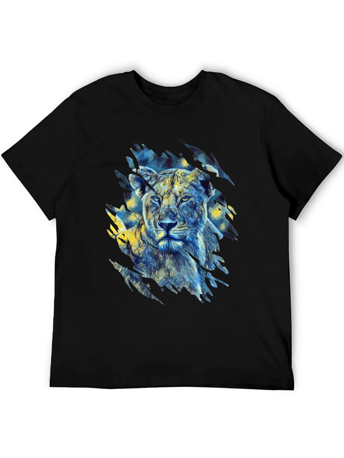Lion Art Graphic Print T-Shirt