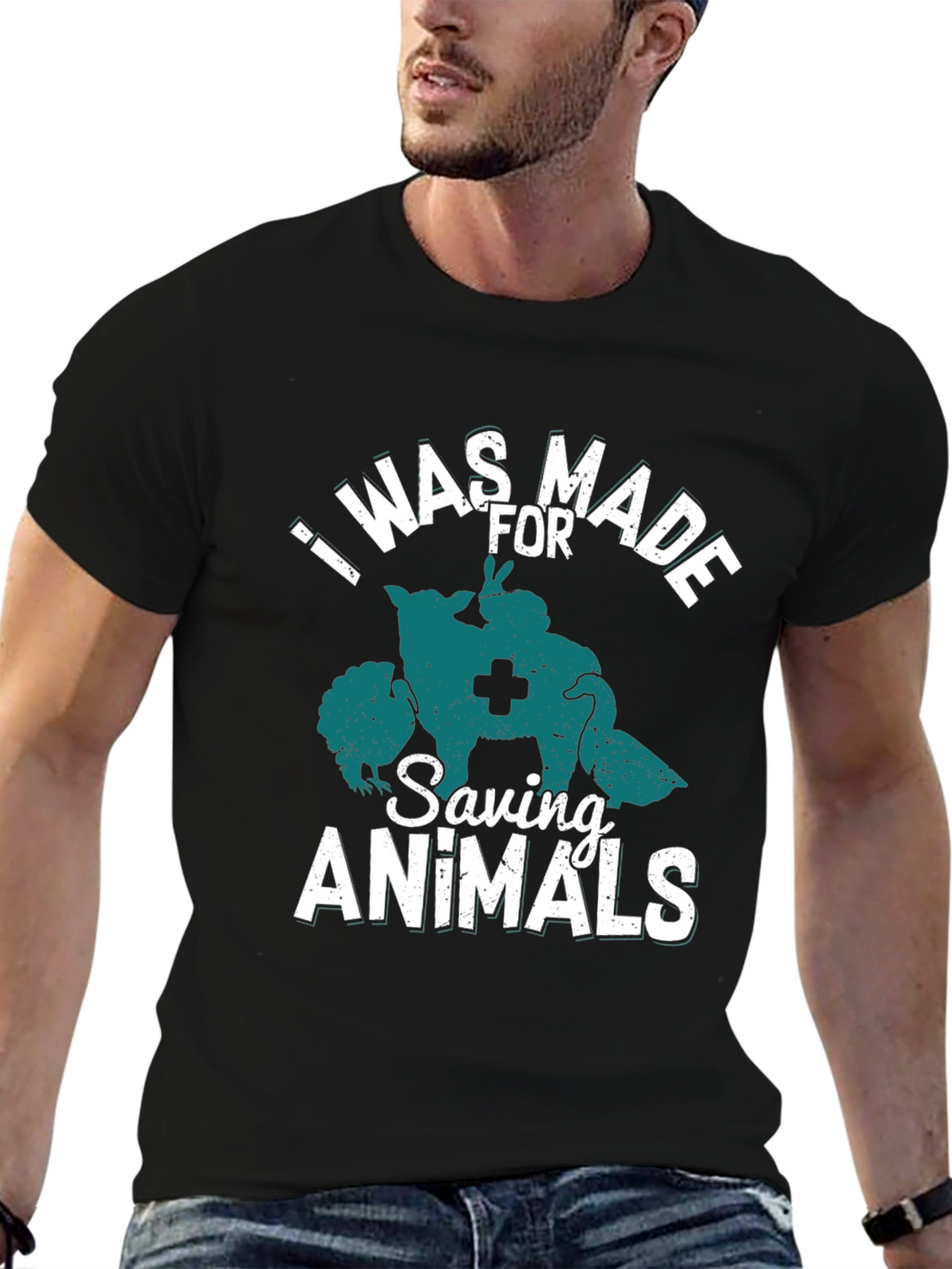 I Was Made For Saving Animals Tee