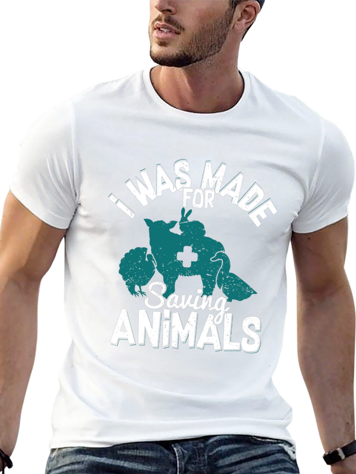 I Was Made For Saving Animals Tee