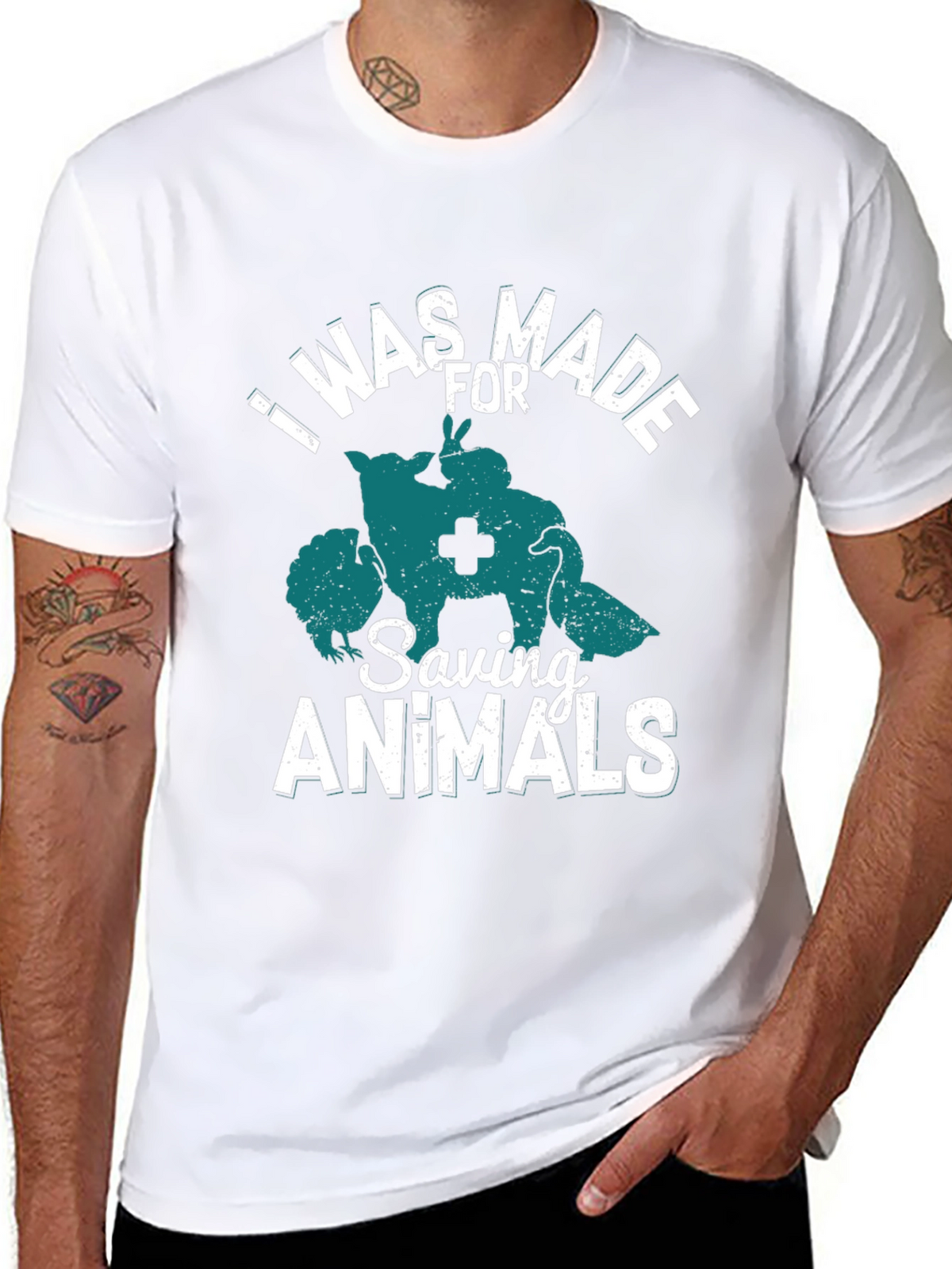 I Was Made For Saving Animals Tee