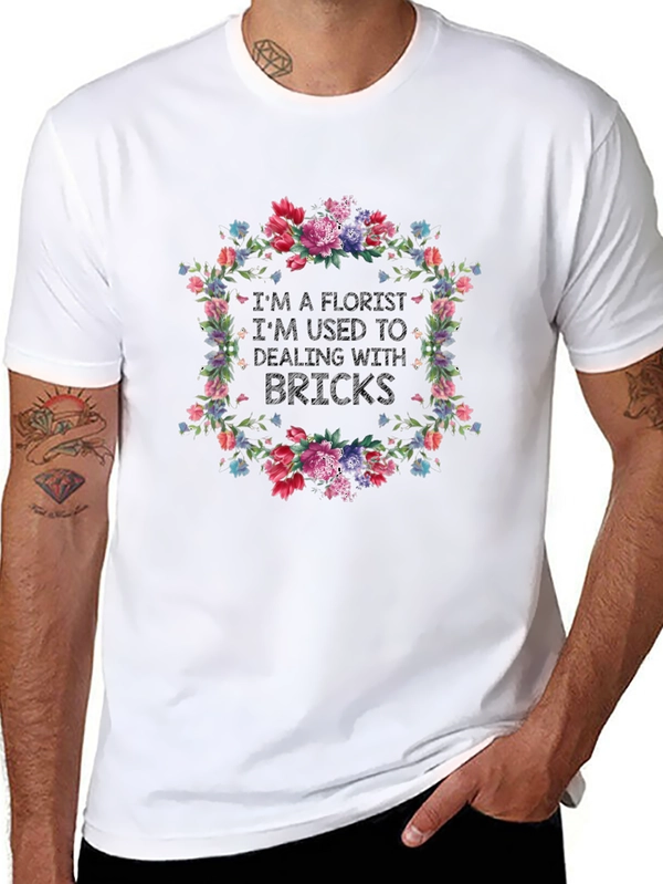Florist Brick Humor Graphic T-Shirt