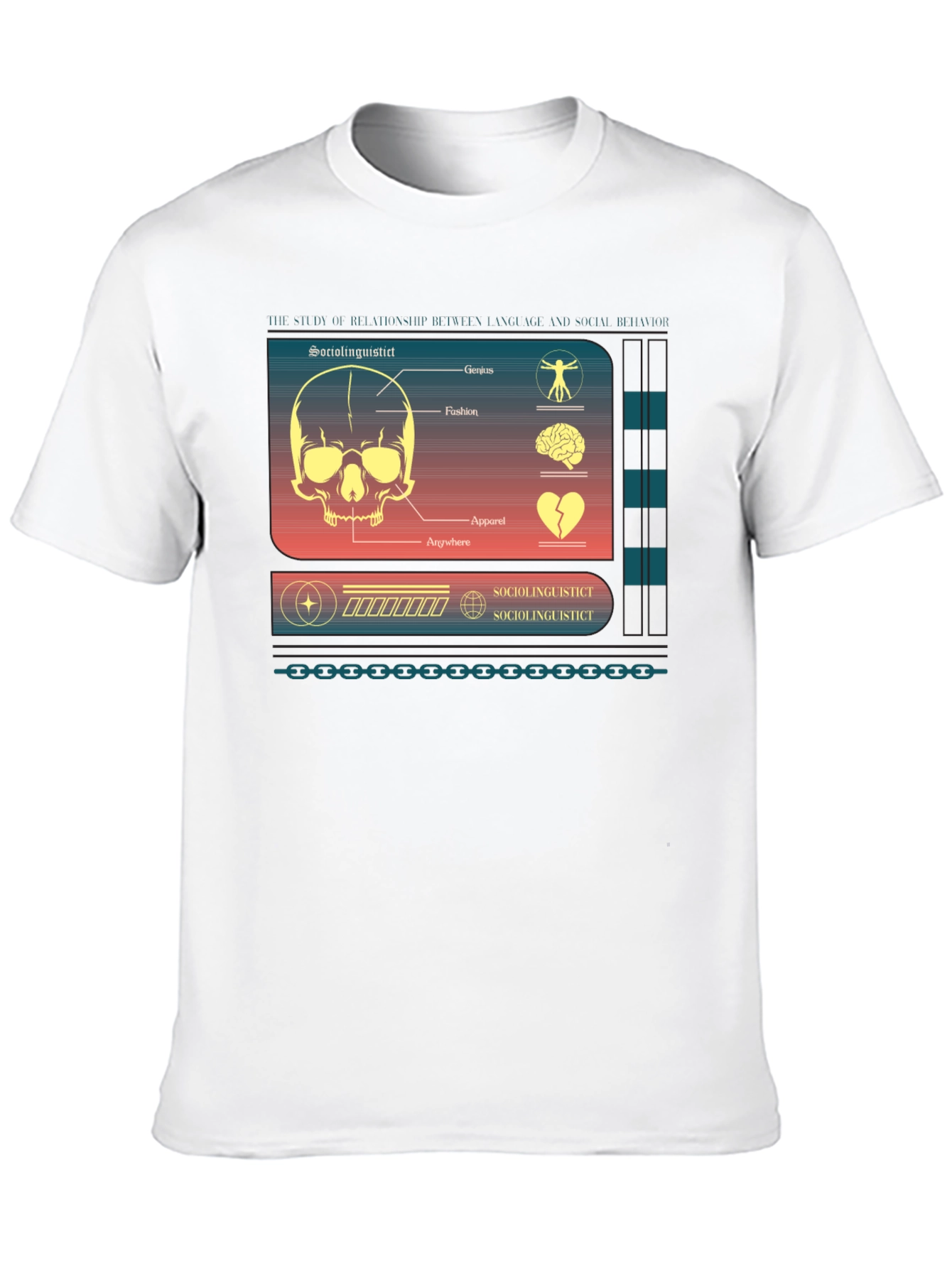 Sociolinguistic Diagram Graphic T-Shirt