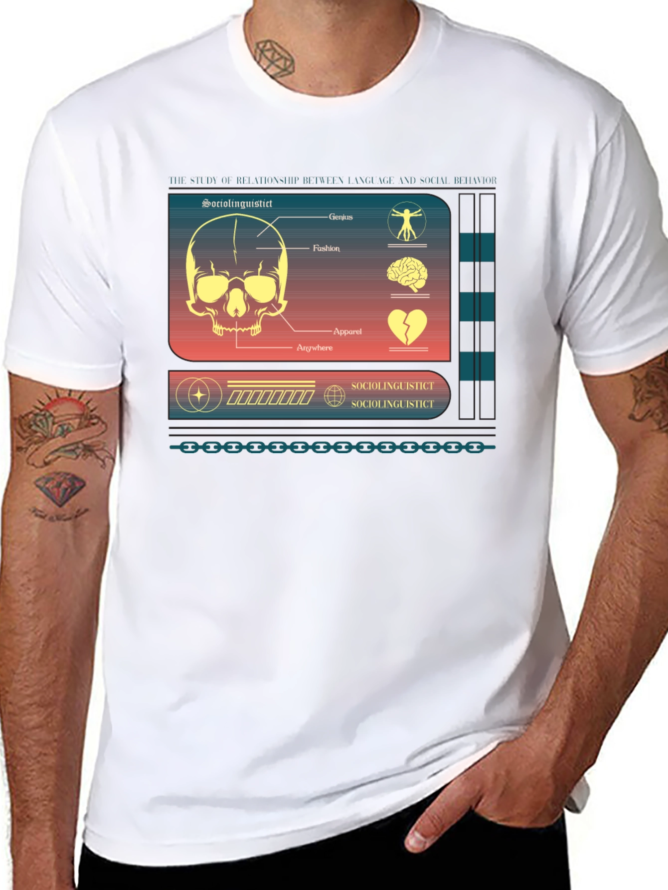 Sociolinguistic Diagram Graphic T-Shirt