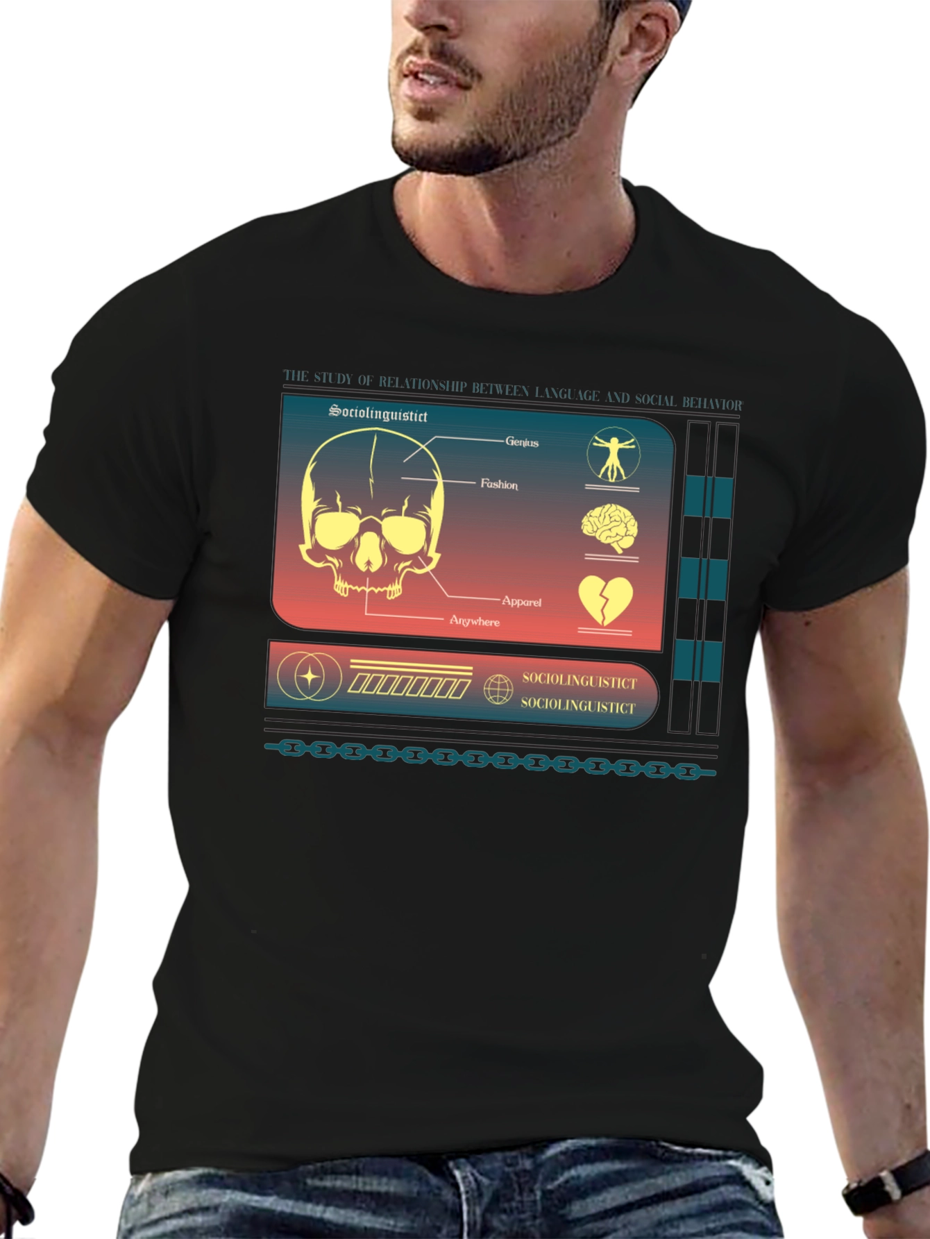 Sociolinguistic Diagram Graphic T-Shirt
