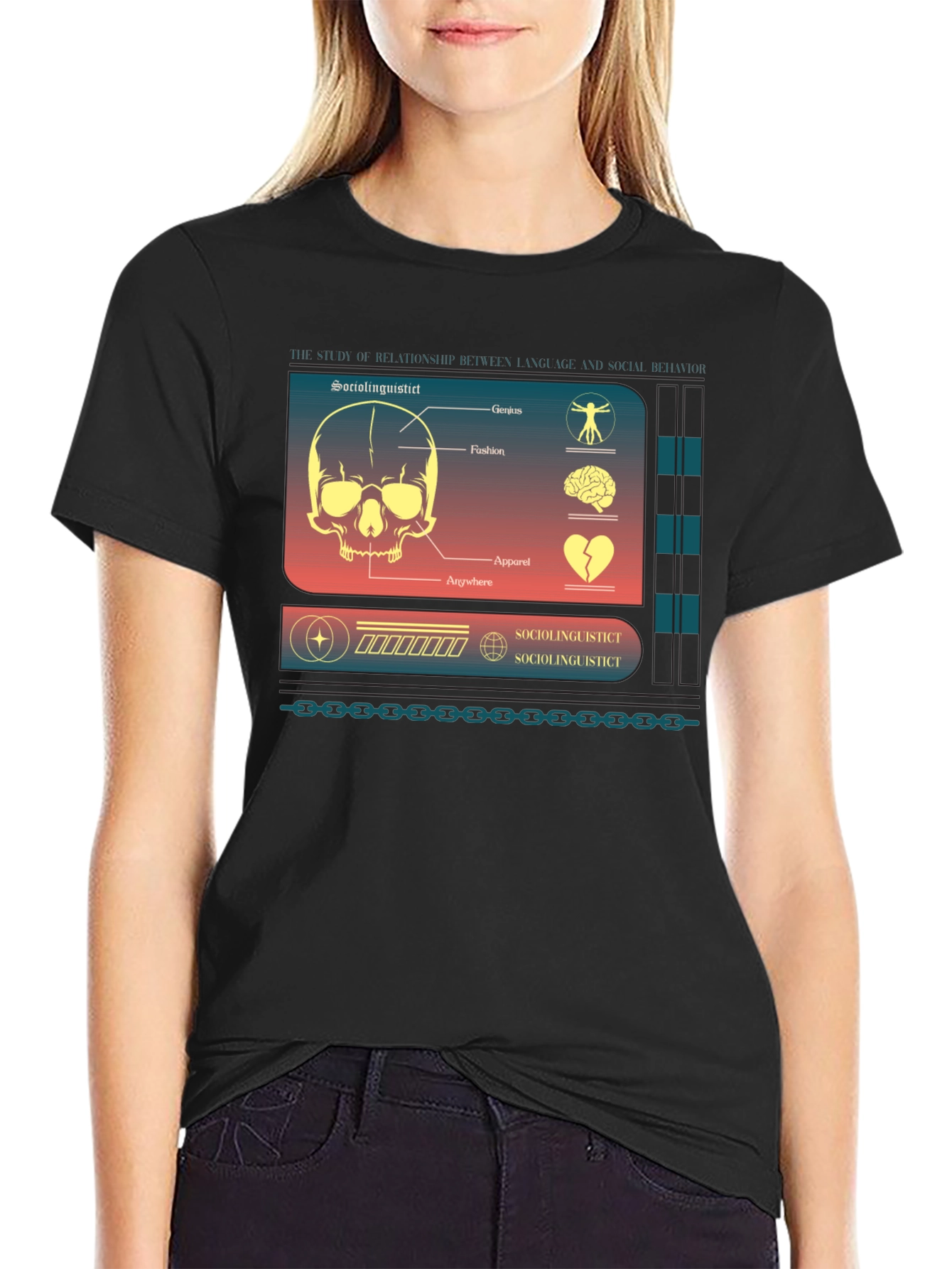 Sociolinguistic Diagram Graphic T-Shirt