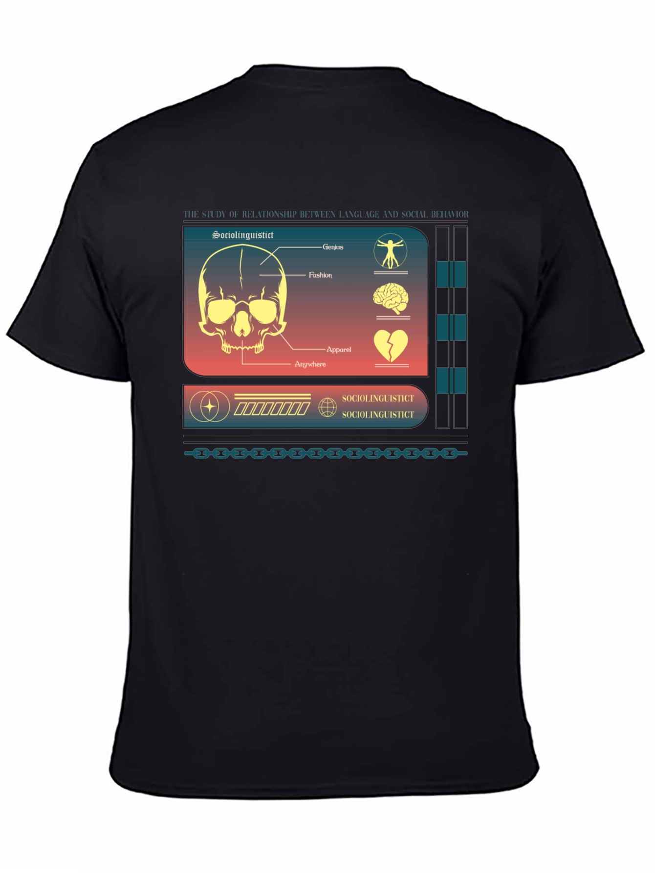 Sociolinguistic Diagram Graphic T-Shirt