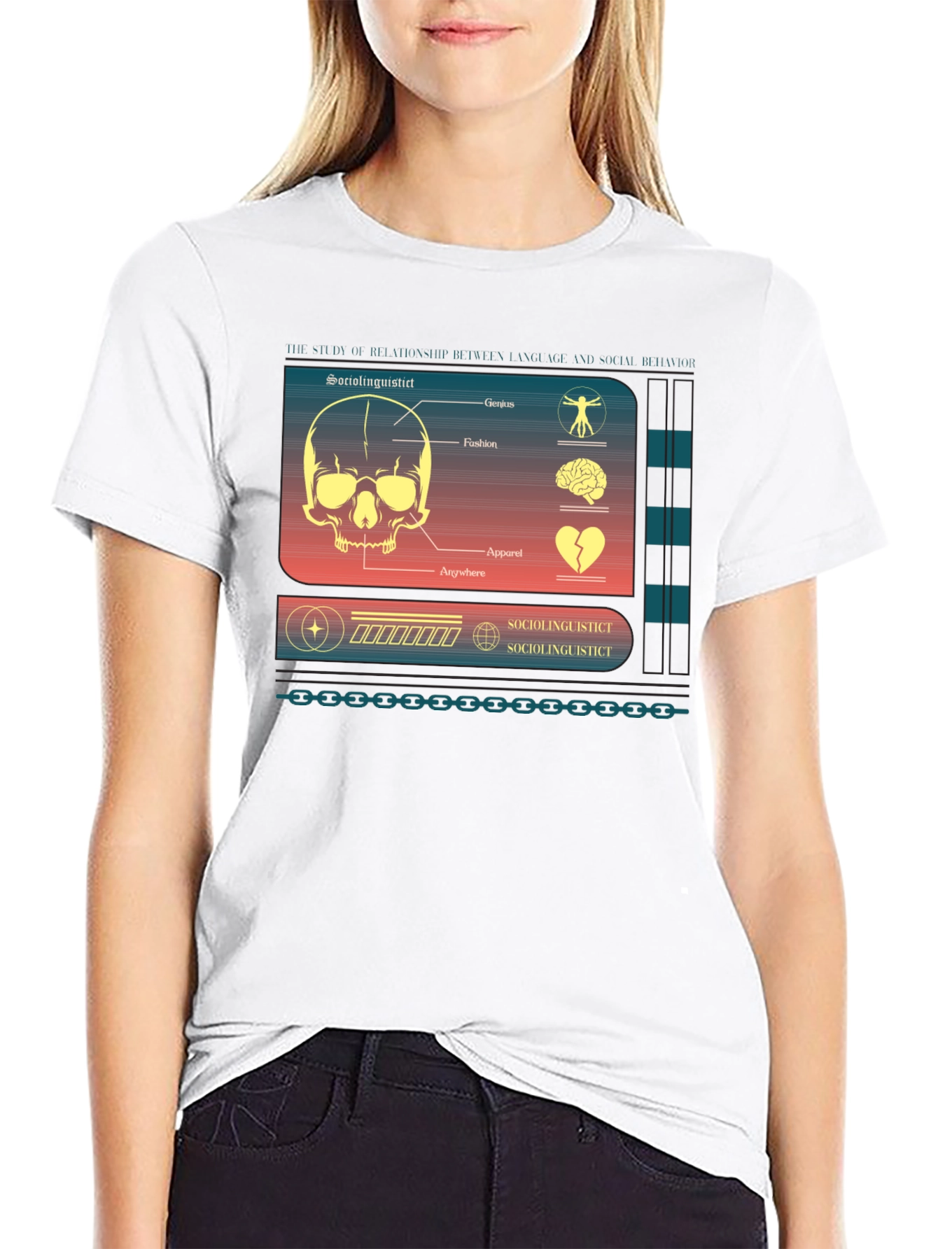 Sociolinguistic Diagram Graphic T-Shirt