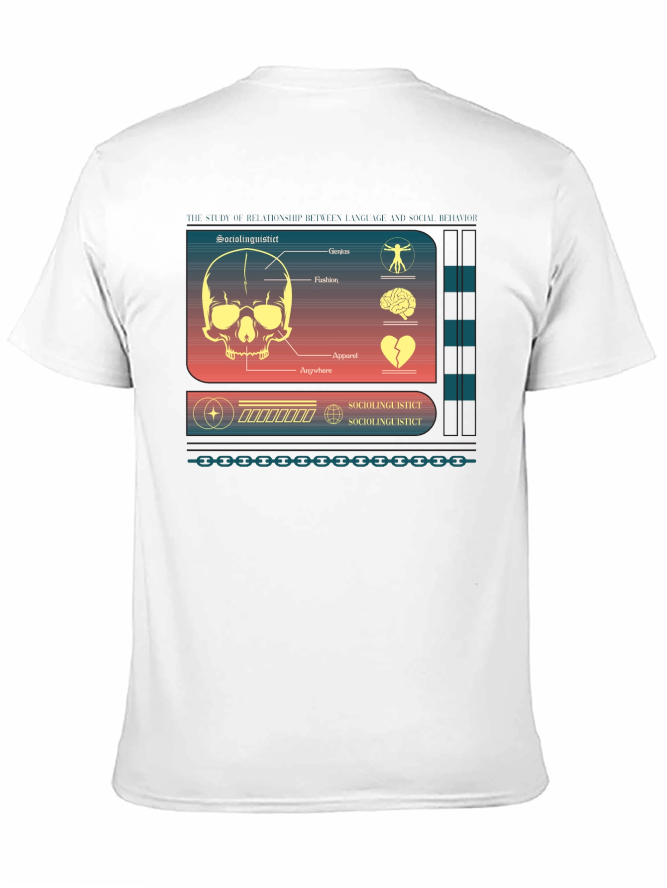 Sociolinguistic Diagram Graphic T-Shirt
