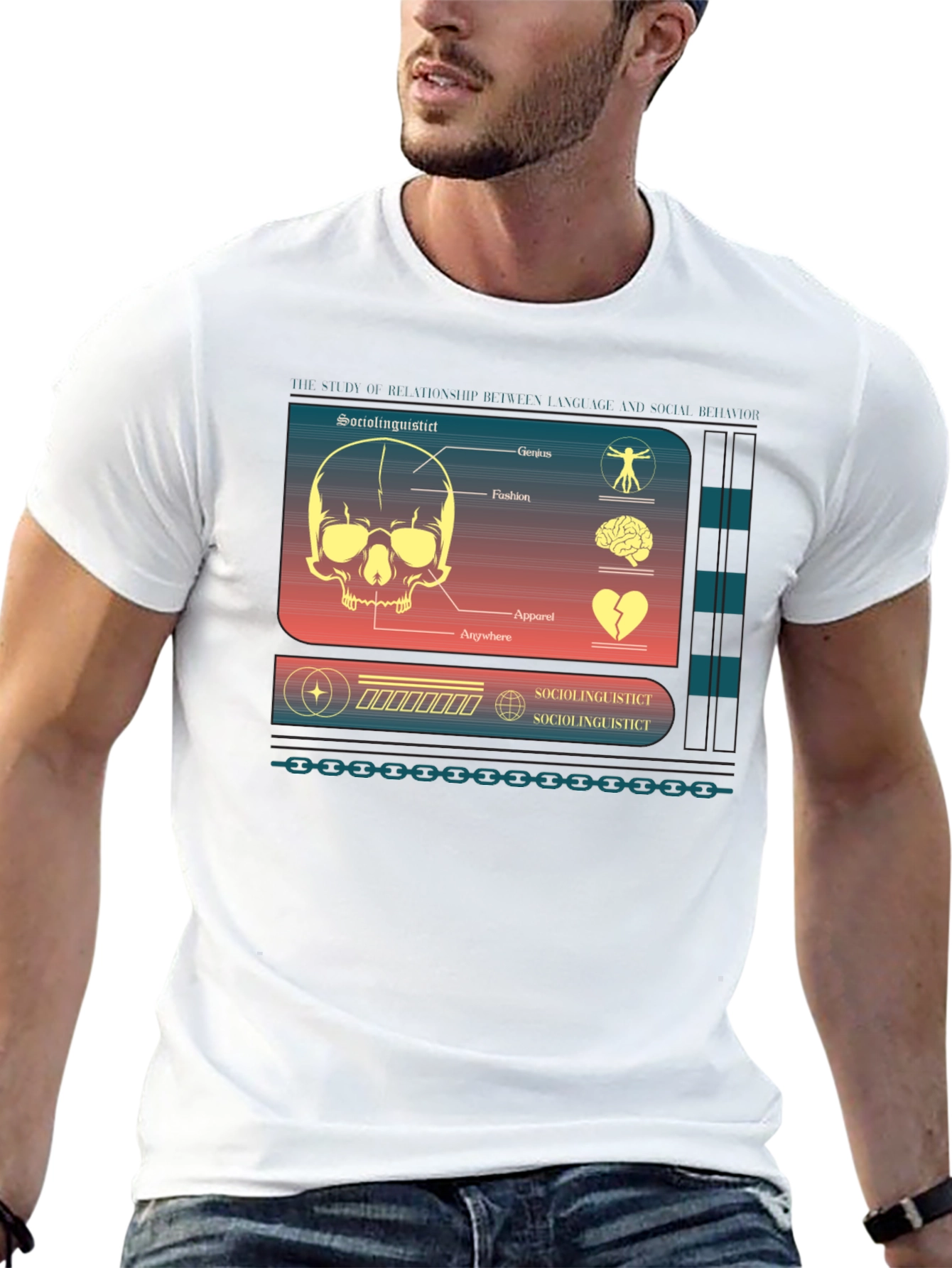 Sociolinguistic Diagram Graphic T-Shirt