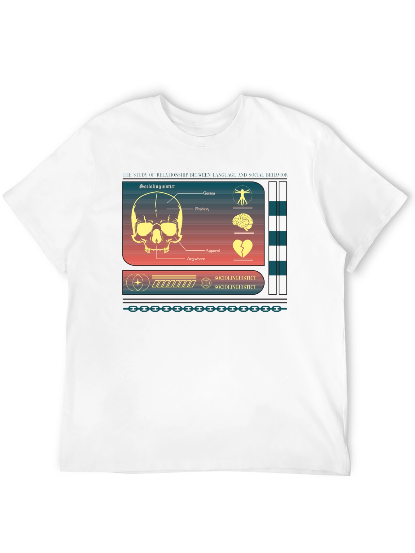Sociolinguistic Diagram Graphic T-Shirt