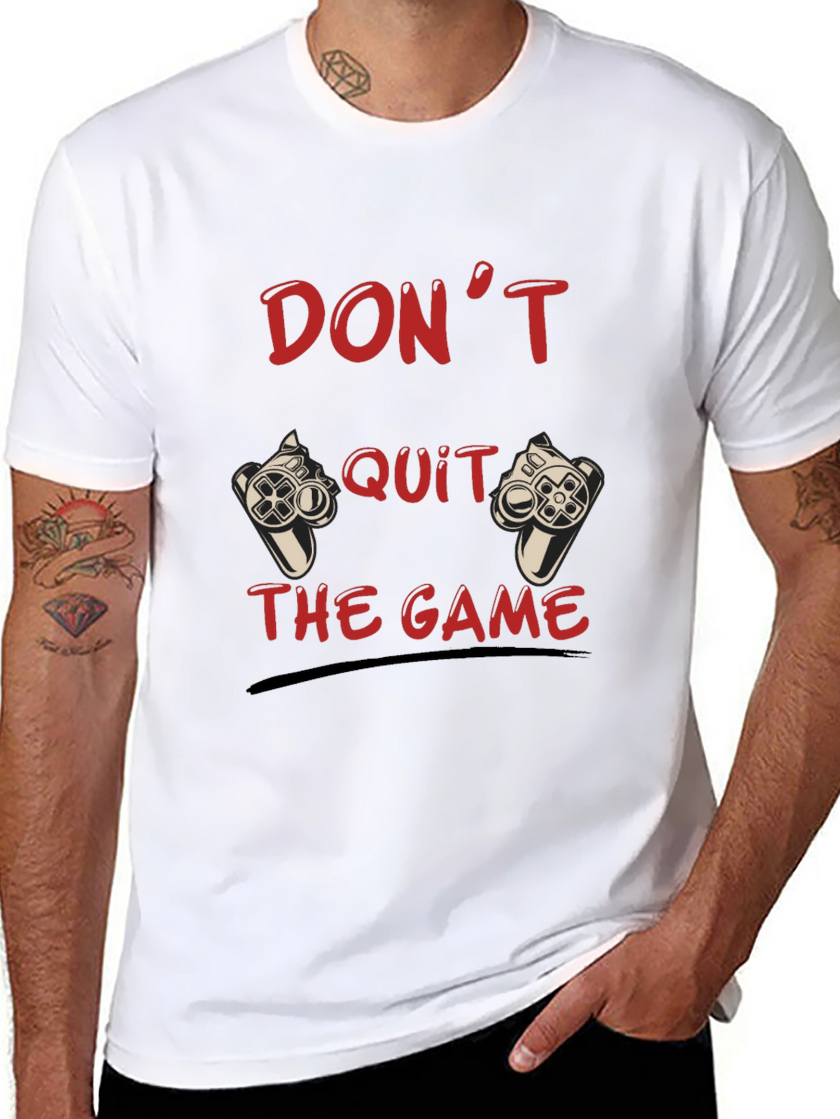 Dont Quit the Game Black T-Shirt
