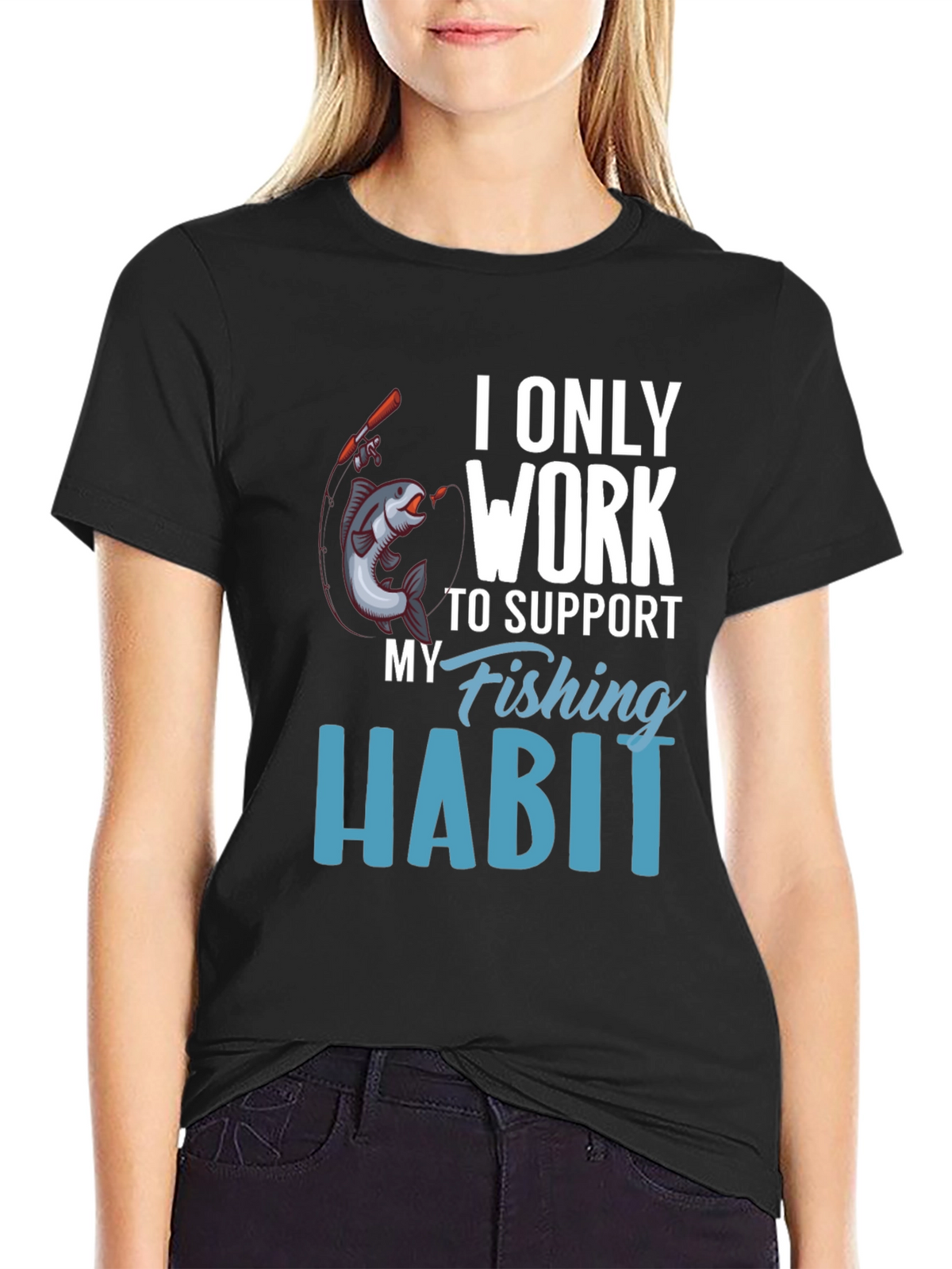 Fishing Habit T-Shirt - Novelty Tee