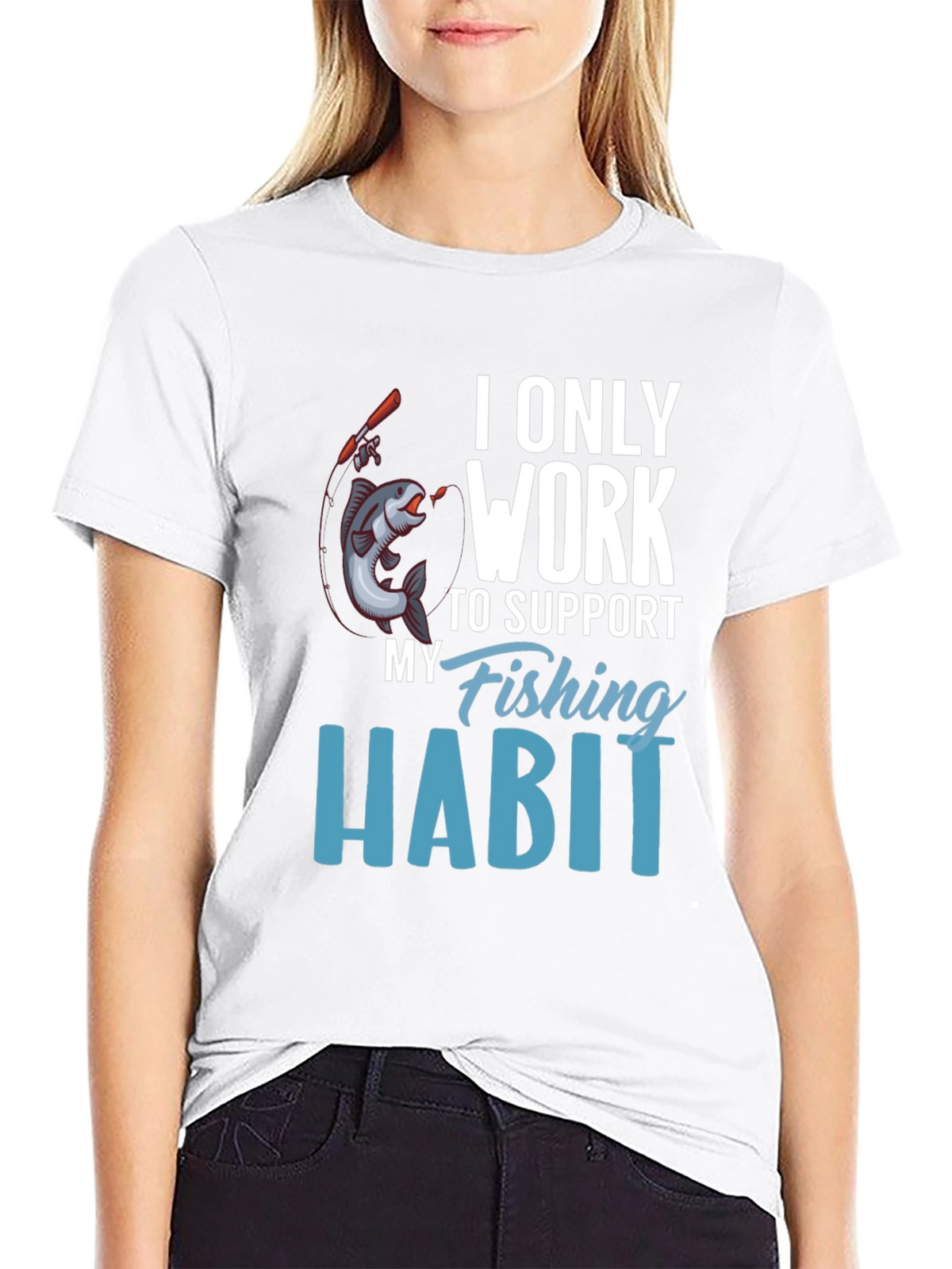 Fishing Habit T-Shirt - Novelty Tee