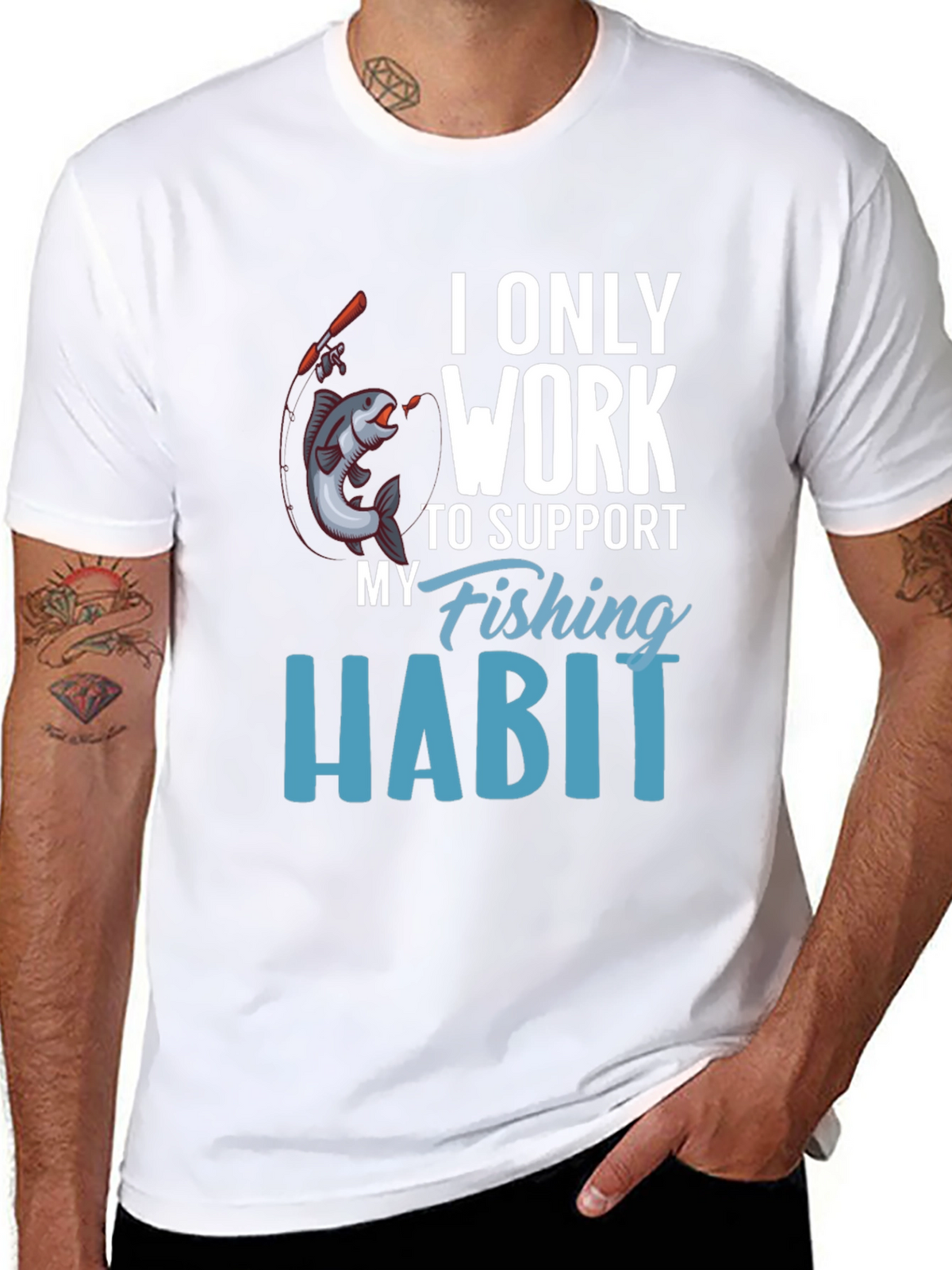 Fishing Habit T-Shirt - Novelty Tee