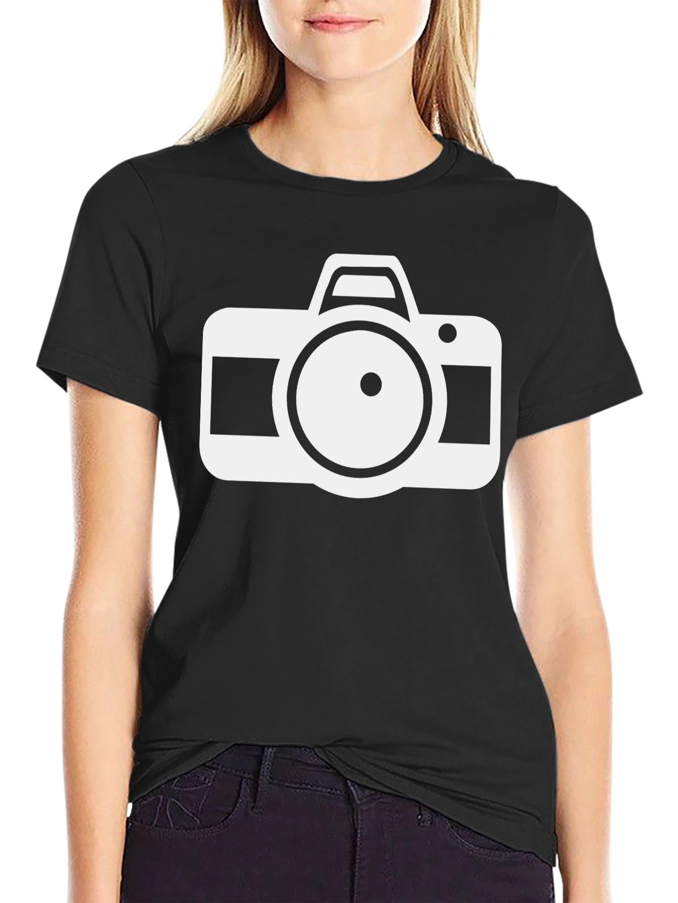 Camera Graphic Black T-Shirt