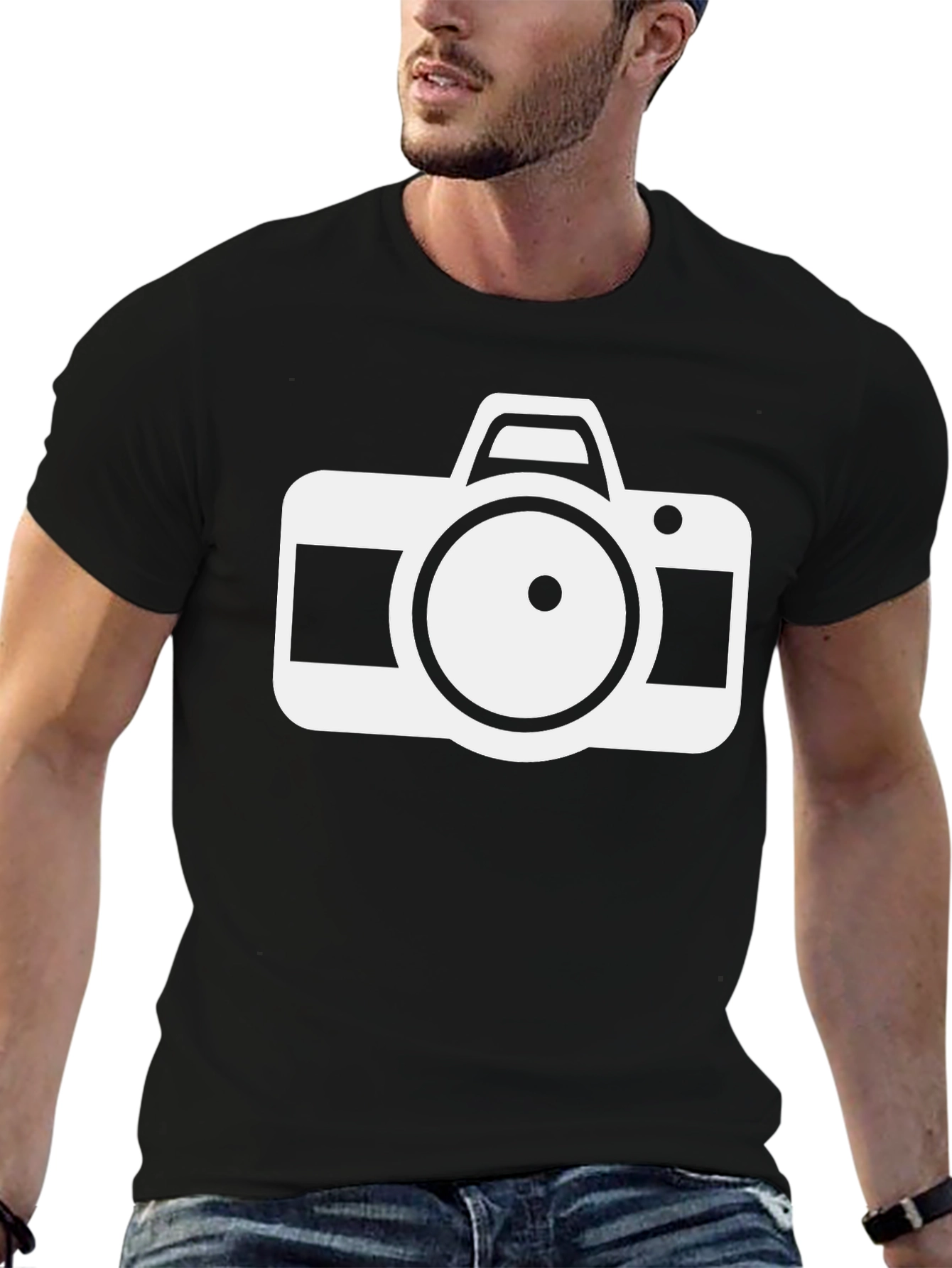 Camera Graphic Black T-Shirt